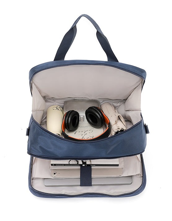 Tosca TCA720 Vega 40cm Tote Cabin Bag - Navy Blue Carry-On Luggage for Air Travel, Weekend Getaways & Business Trips