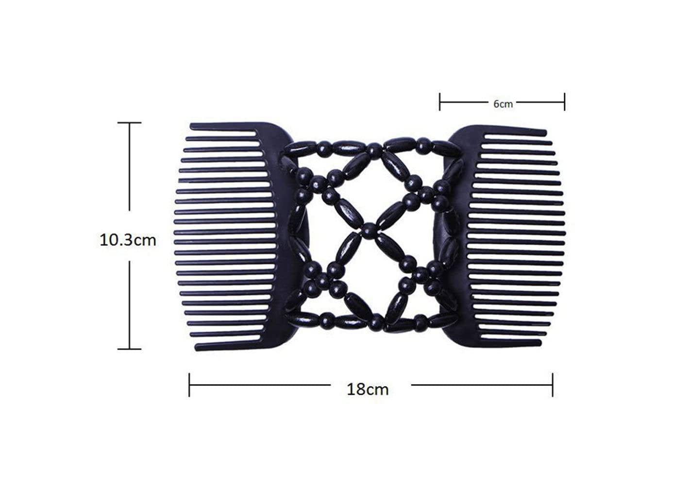LOVEF Thick Hair Bun Maker Clips - 6PCS Waterproof Hair Accessories for Women | Easy Updo & Ponytail Holder | Perfect for Workouts, Swimming & Everyday Styling