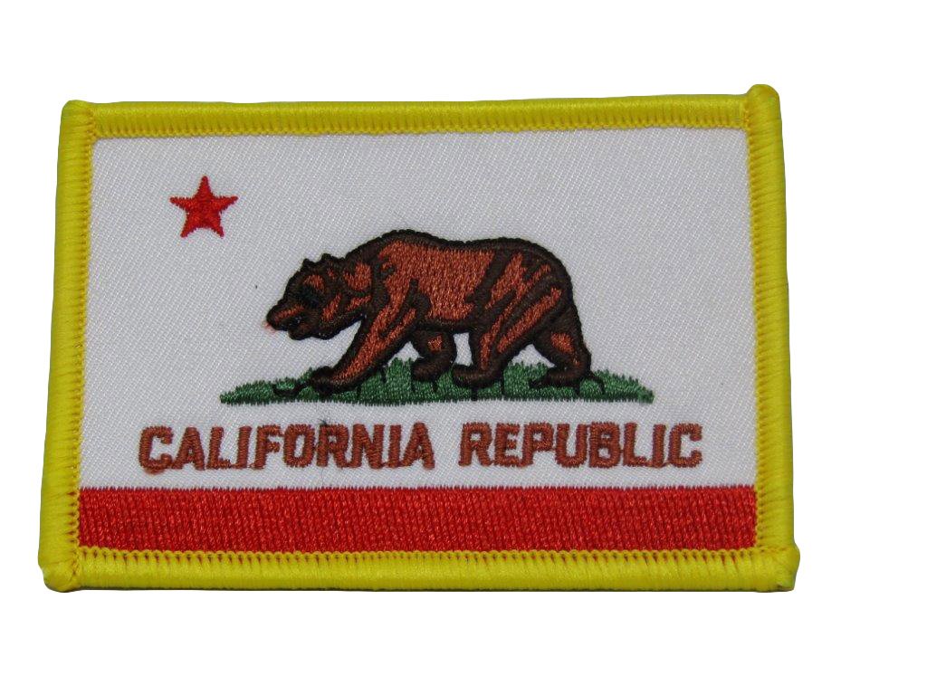 California State Flag Iron On Patches - Bulk Lot of 6 - Embroidered CA Flag Sew-On Appliques for Jackets, Bags & DIY Crafts (Perfect for Costumes, School Projects & Patriotic Decorations)