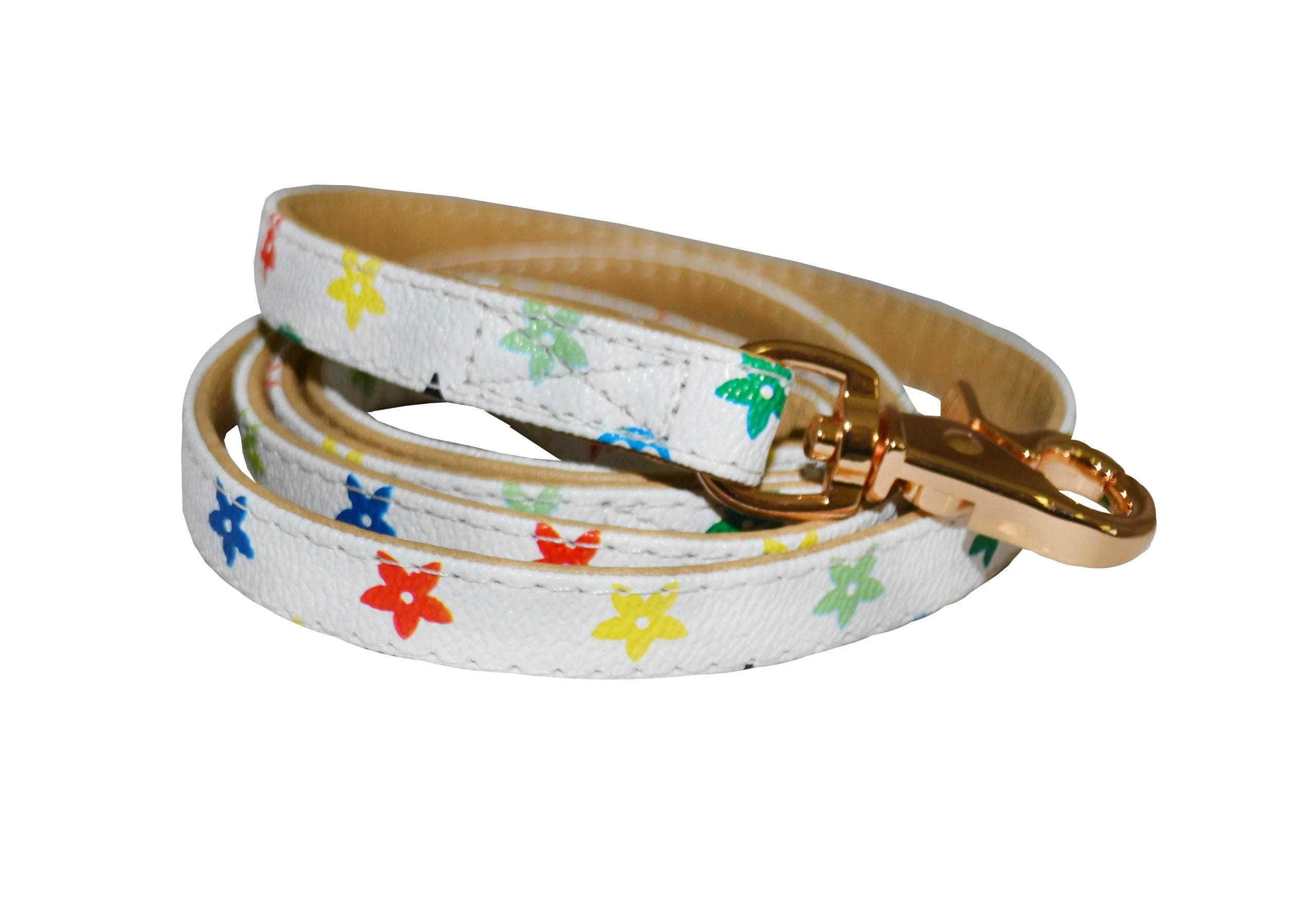 Audrey White Dog Leash - Durable Nylon Pet Walking Lead with Comfortable Handle for Small, Medium & Large Dogs - Perfect for Daily Walks, Training & Outdoor Adventures