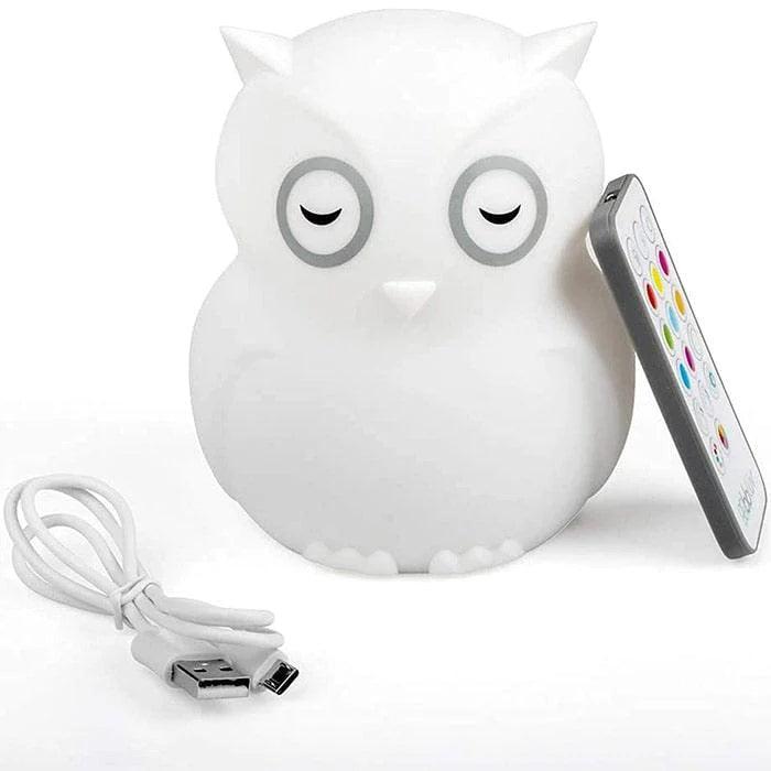 Portable USB Rechargeable Silicone Night Light - Soft Glow for Kids, Nursery, Bedroom, Travel & Camping
