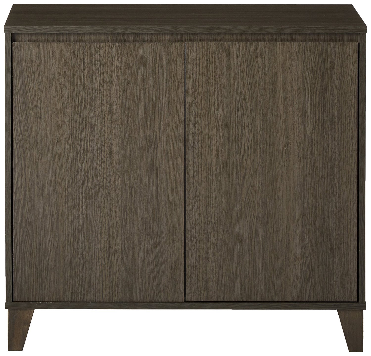 Kings Brand Furniture - 2 Door Cabinet Entryway Console Table with Storage Shelf, Oak Gray - Perfect for Hallway, Living Room & Entryway Organization