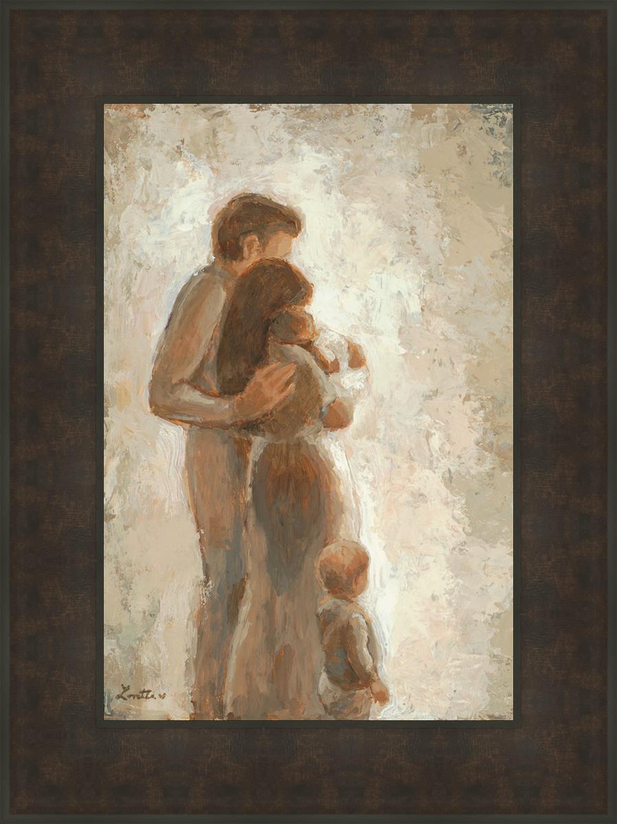 Family Looking Towards the Light - Inspirational Wall Art for Home Decor | Motivational Canvas Print for Living Room, Bedroom & Office | Perfect Gift for Family & Friends