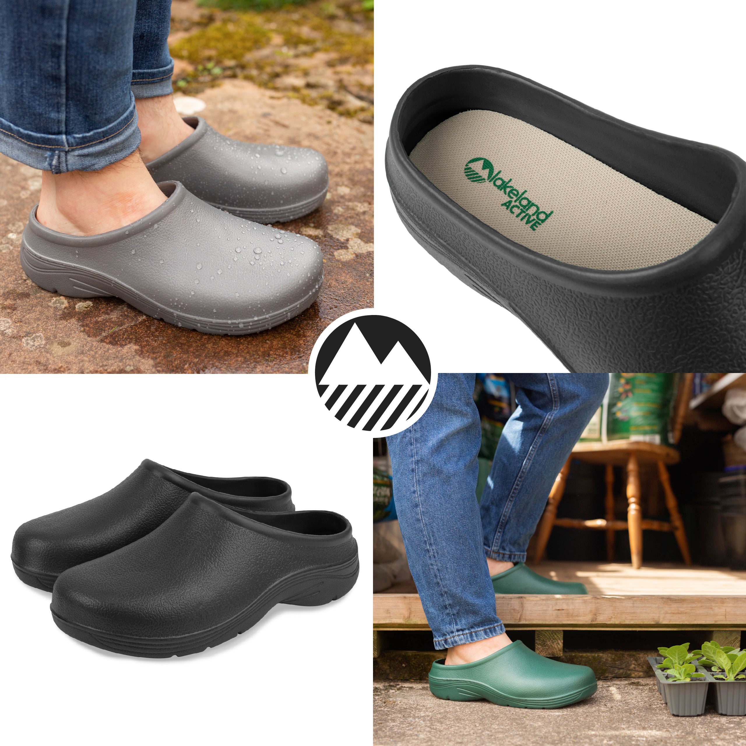 Men's Lorton Garden & Work Clogs - Comfortable Slip-Resistant Outdoor Shoes for Gardening, Landscaping & Yard Work