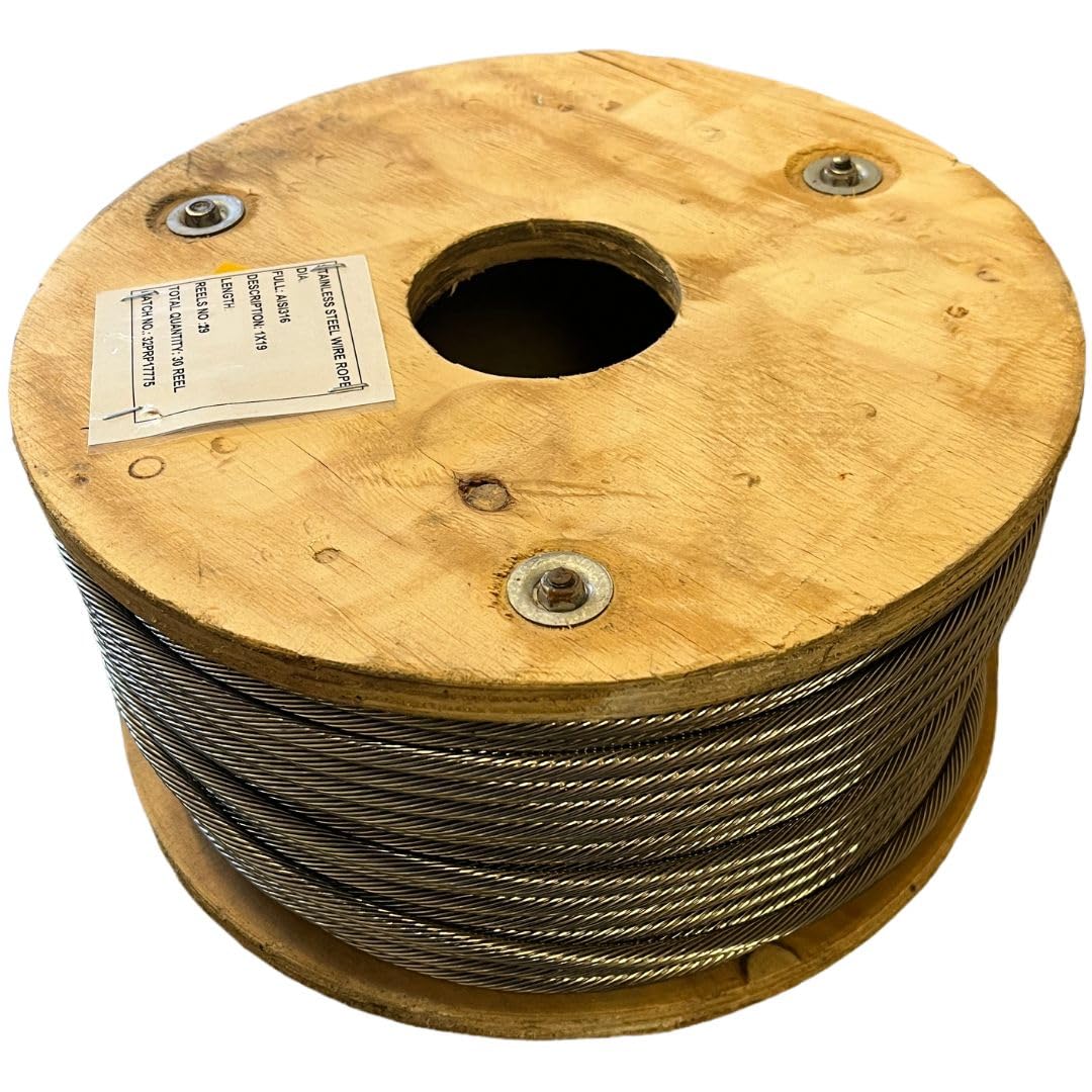 316 Stainless Steel Wire Rope Cable - 1/4