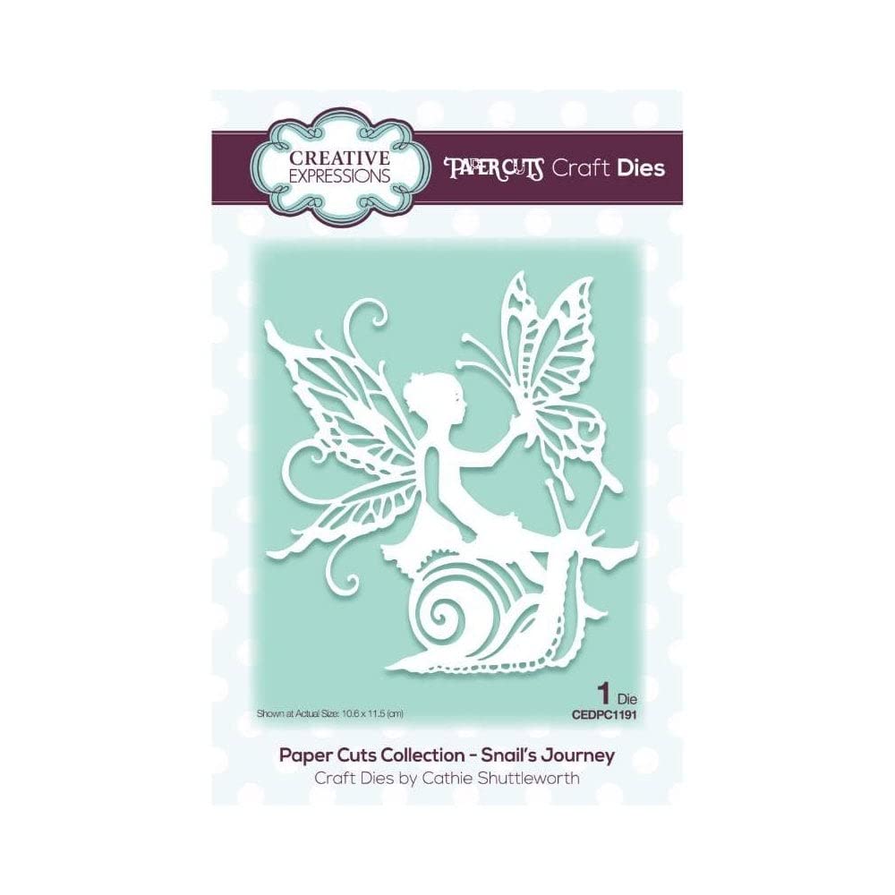 Paper Cuts Snails Journey Craft Die - Scrapbooking Die Cuts for Card Making, DIY Scrapbook, and Paper Crafting Projects