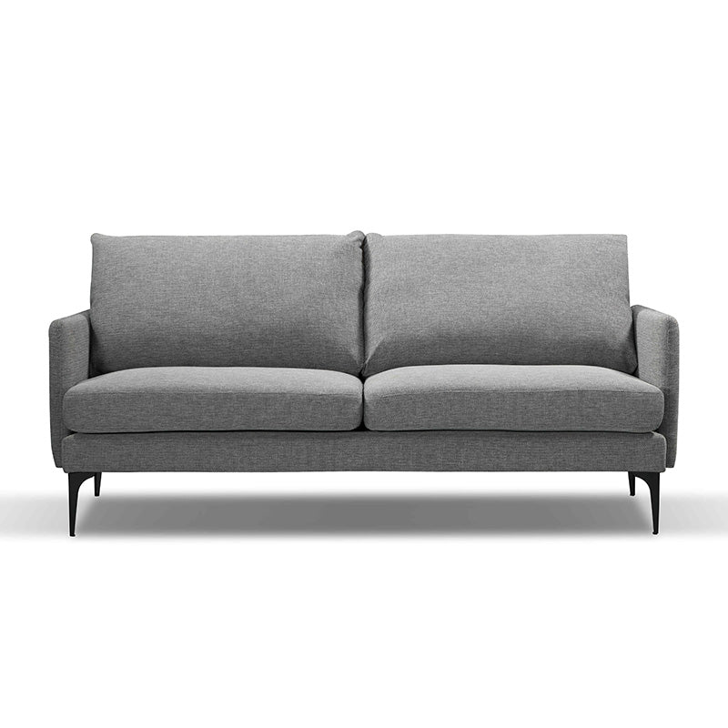 HARLOW 3-Seater Sofa in Grey - Modern Living Room Furniture for Small Spaces & Apartments | Comfortable Couch for Relaxing, Entertaining & Family Gatherings
