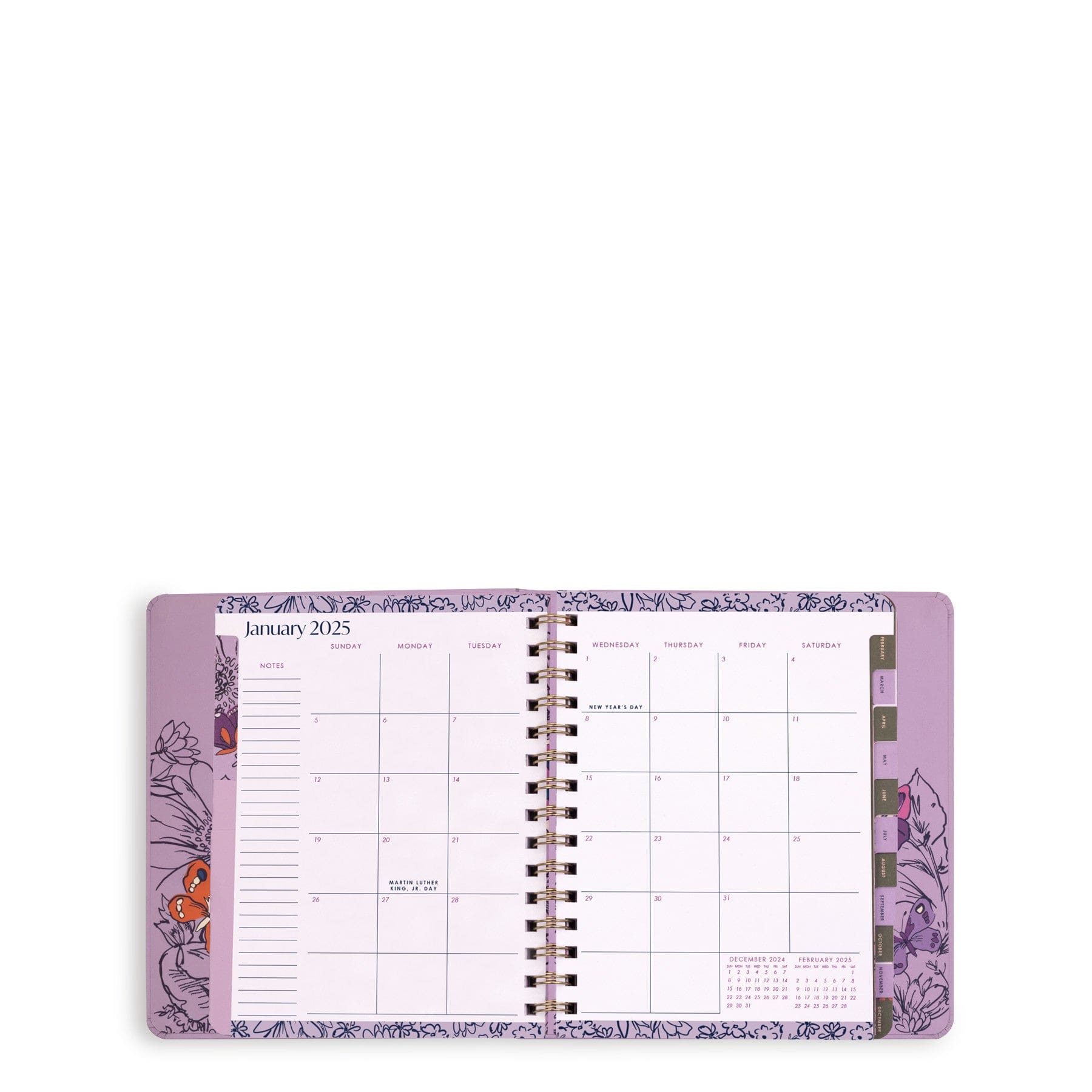 2025 12-Month Large Planner - Spiral Bound, 8.5