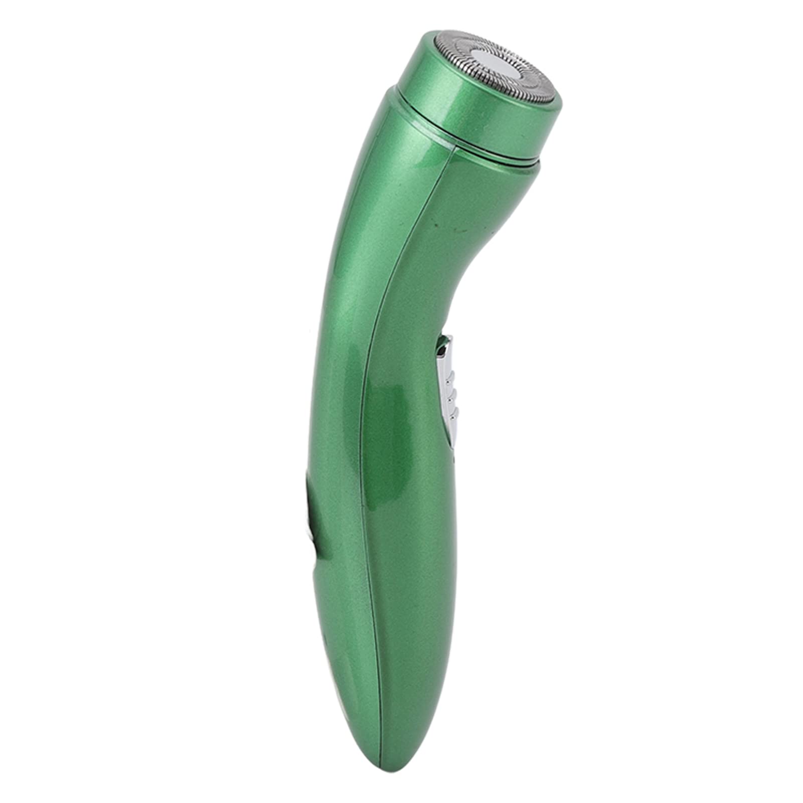Low Noise Electric Shaver for Men - 2W Double Net 0.08mm Ultra-Thin Blade, 3.7V Rechargeable with Velvet Travel Pouch (Green) - Perfect for Travel, Business Trips & Daily Grooming