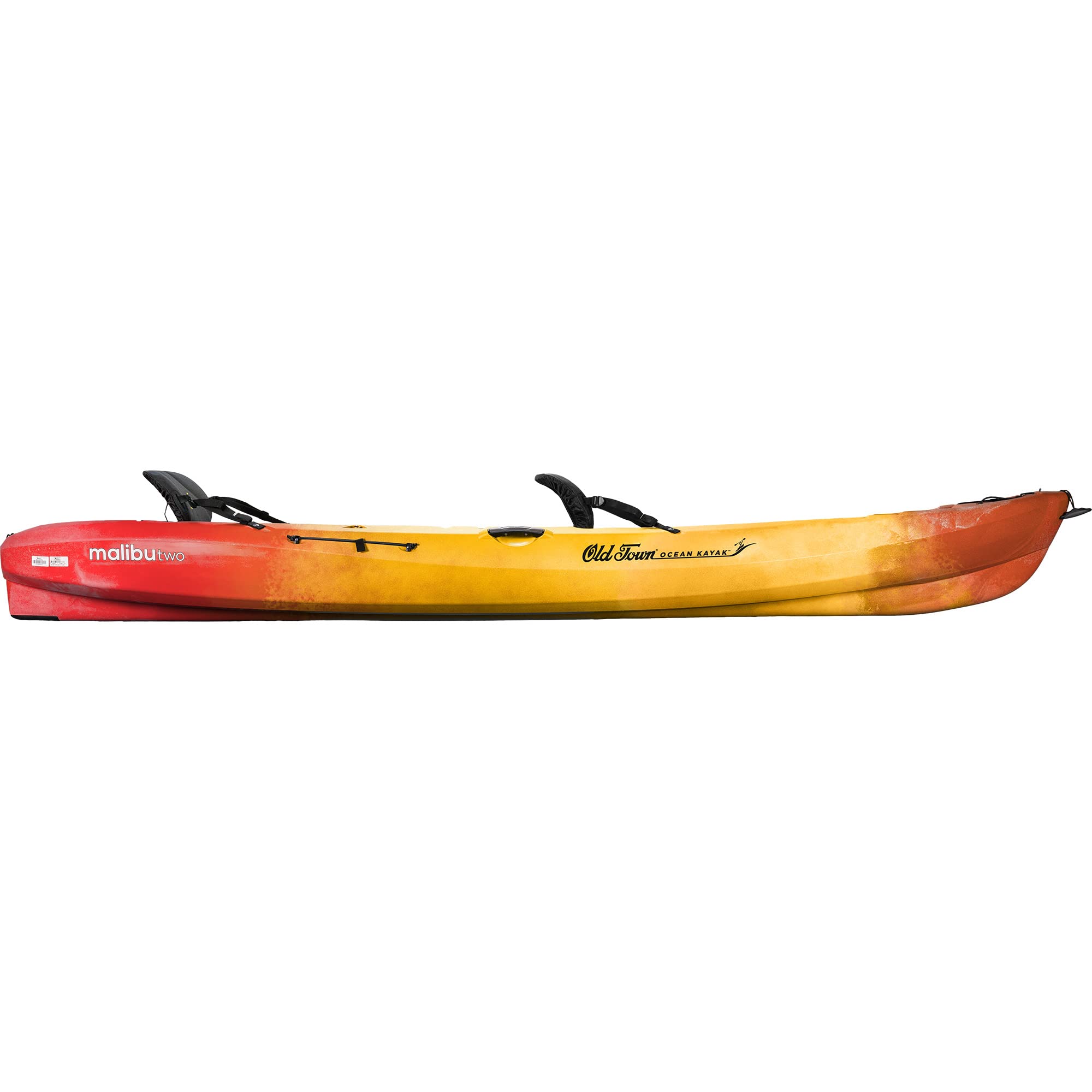 Old Town Ocean Kayak Malibu Two Tandem Kayak - 2-Person Sit-On-Top Fishing & Recreational Kayak with Paddles & Adjustable Seats | Perfect for Lakes, Rivers & Coastal Waters