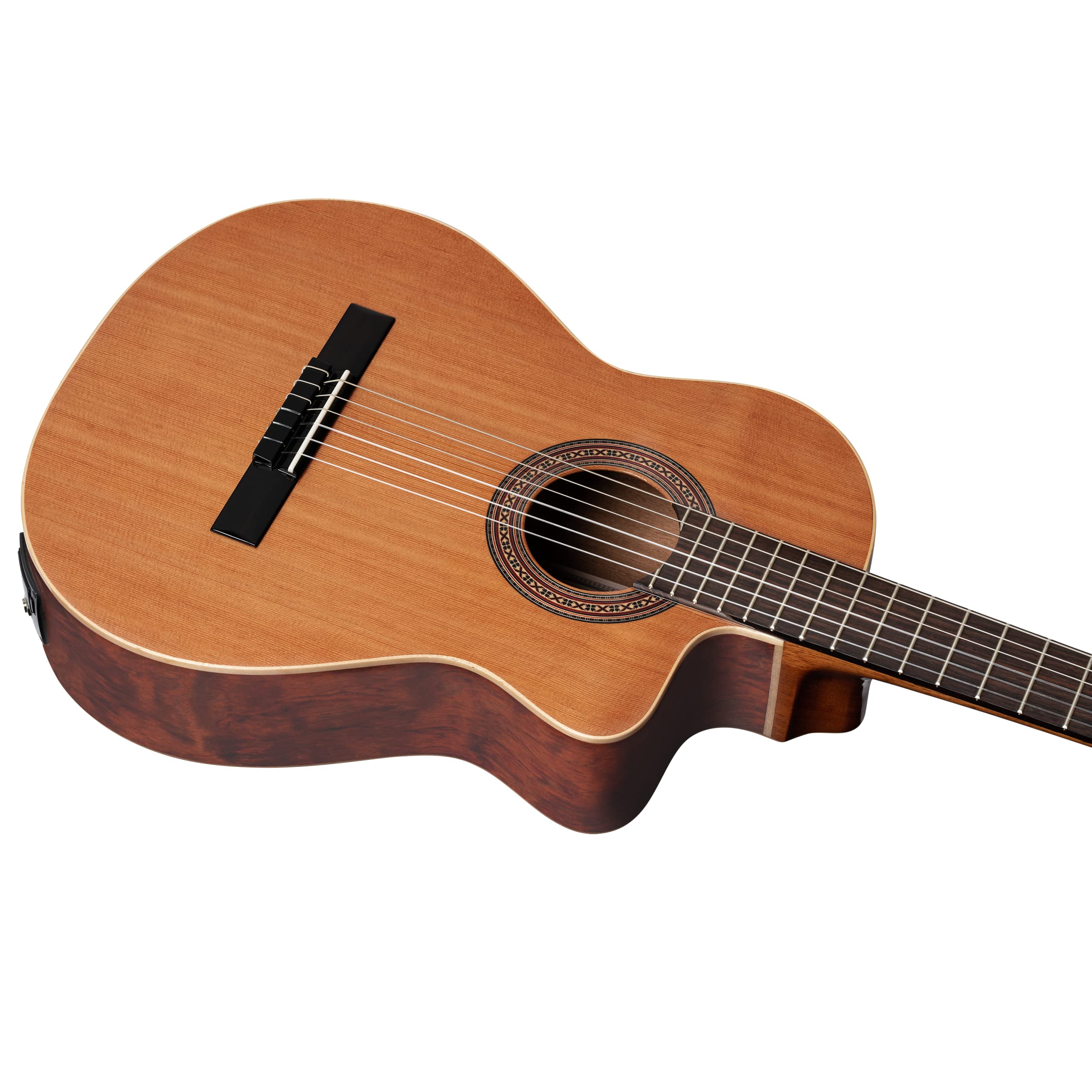 Ortega 6-String Nylon Acoustic Guitar - Perfect for Beginners, Classical & Flamenco Music Practice, Home Studio & Live Performances