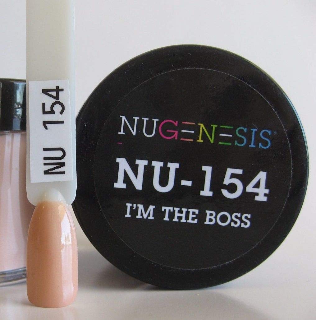 Nugenesis Dip Powder NU 154 I'm the Boss - Professional Nail Dipping System for Long-Lasting Manicures | Perfect for Salons, Home Use & Special Occasions