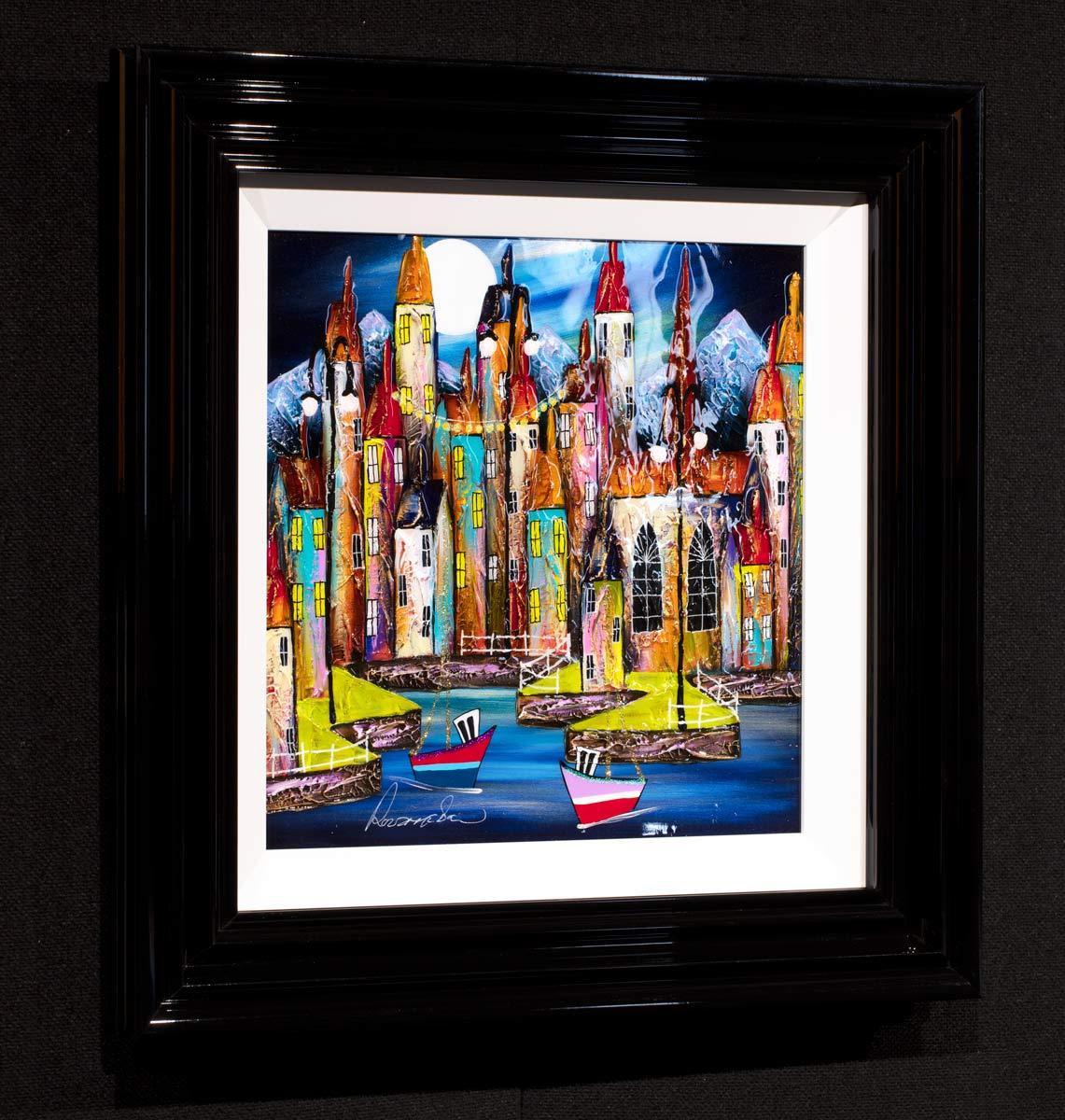 Original 'A Quiet Night' Painting - Handmade Artwork for Home & Office Decor - Perfect for Living Room, Bedroom, or Gift