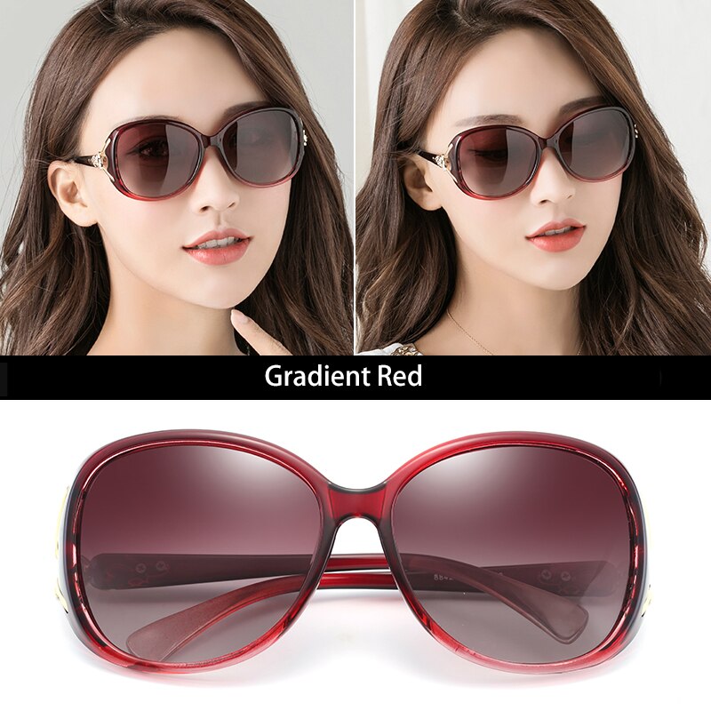 Aidien Women's Oval Sunglasses with Full Rim Polycarbonate Frames - UV Protection Reading Glasses (Style 8842) for Driving, Reading & Outdoor Activities