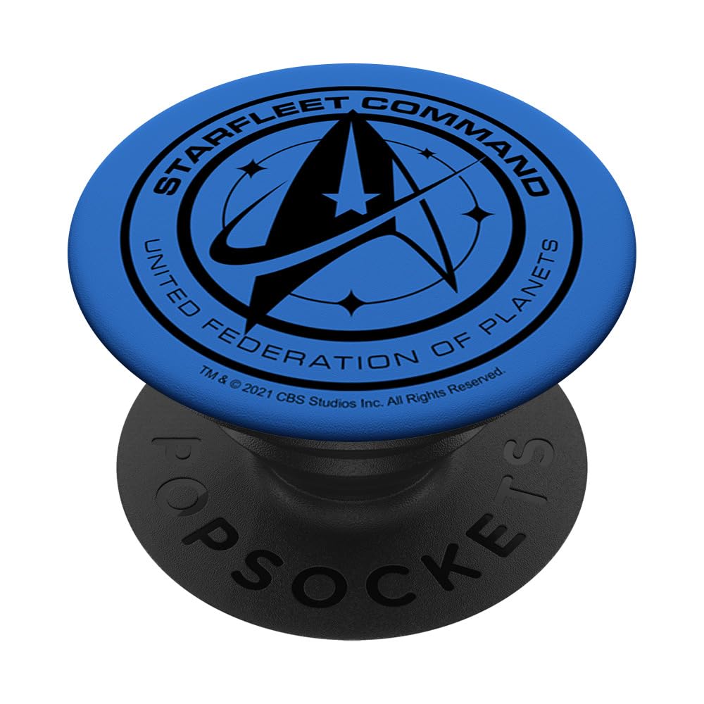 Star Trek Discovery United Federation of Planets Blue Badge PopSockets Standard PopGrip - Swappable Phone Grip & Stand for Phones, Tablets, and Cases | Perfect for Trekkies, Collectors, and Sci-Fi Fans