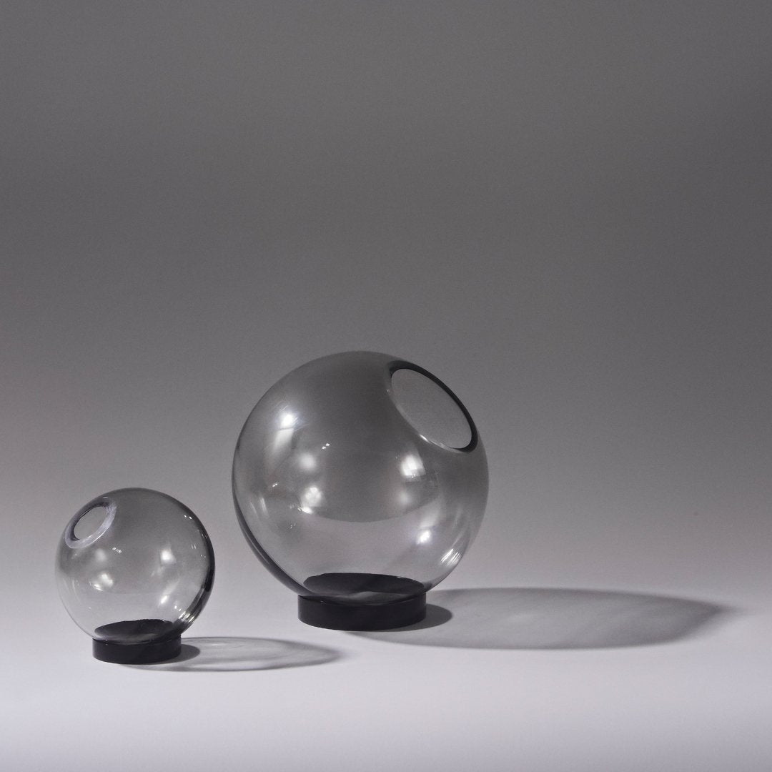 Globe Vase with Stand - Set of 4 - Decorative Glass Vase for Home, Office, Wedding Centerpiece, and Gift Giving