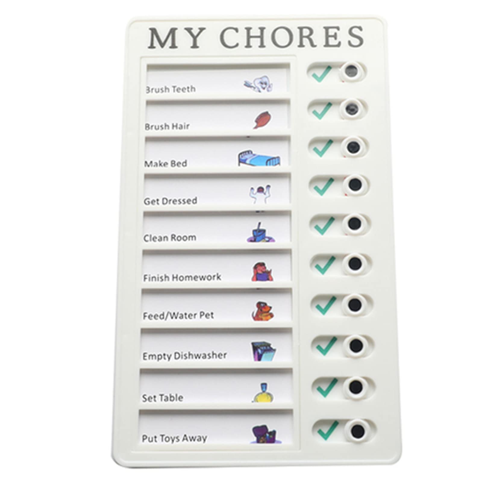 Adjustable Multi-Purpose Wall Hanging Checklist Board - Dry Erase Memo Organizer for Home, RV, School & Classroom - Perfect for Chores, Tasks & Reminders (Ideal for Family Schedules, Homeschooling & Office Organization)
