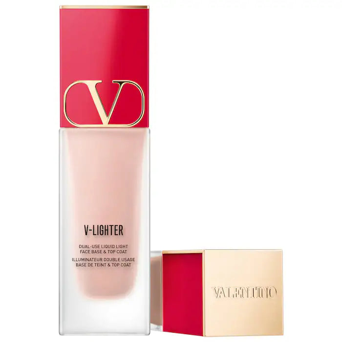 Valentino V Lighter Illuminating Primer with Hyaluronic Acid - Hydrating Makeup Base for Flawless Glow (Day & Night Wear)