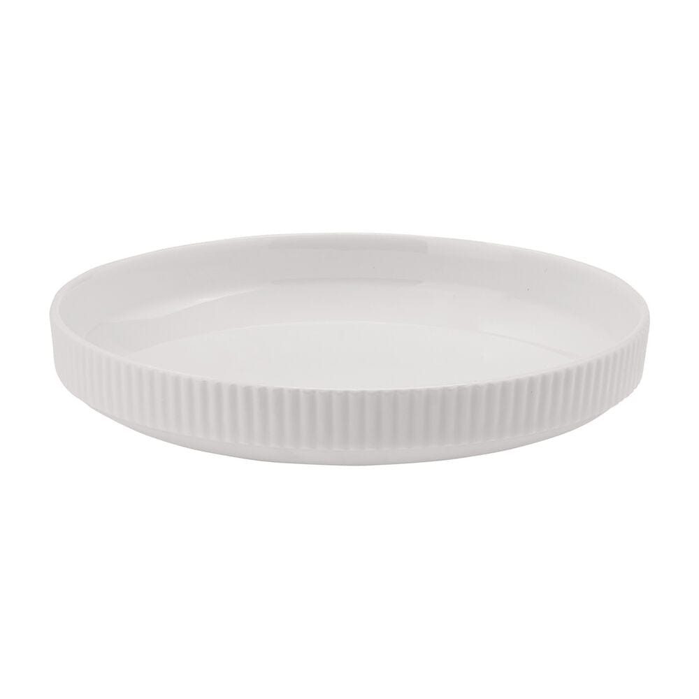 Ryder 48-Piece Dinnerware Set for 8 - Porcelain Plates, Bowls & Mugs - Elegant Dinnerware for Family Gatherings & Dinner Parties