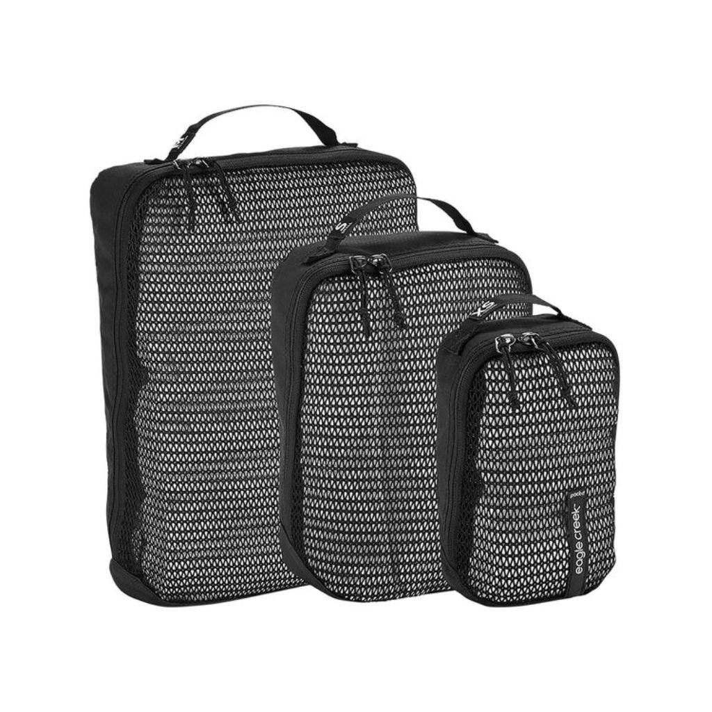 Eagle Creek PACK IT REVEAL Cube Set (XS/S/M) - Black | Travel Organizer for Clothes & Accessories | Perfect for Backpacking, Camping & Business Trips