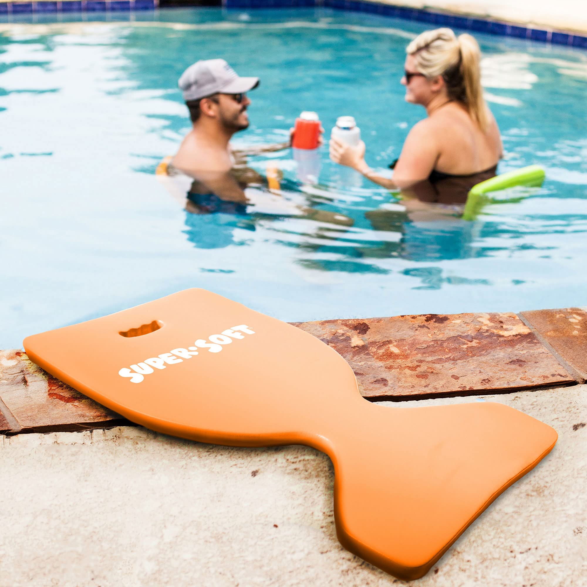 TRC Recreation Super Soft Foam Water Saddle Pool Float for Adults & Kids - Inflatable Lounger for Swimming Pool, Lake, River & Beach - Flamingo Pink - Perfect for Summer Relaxation, Vacation & Water Fun