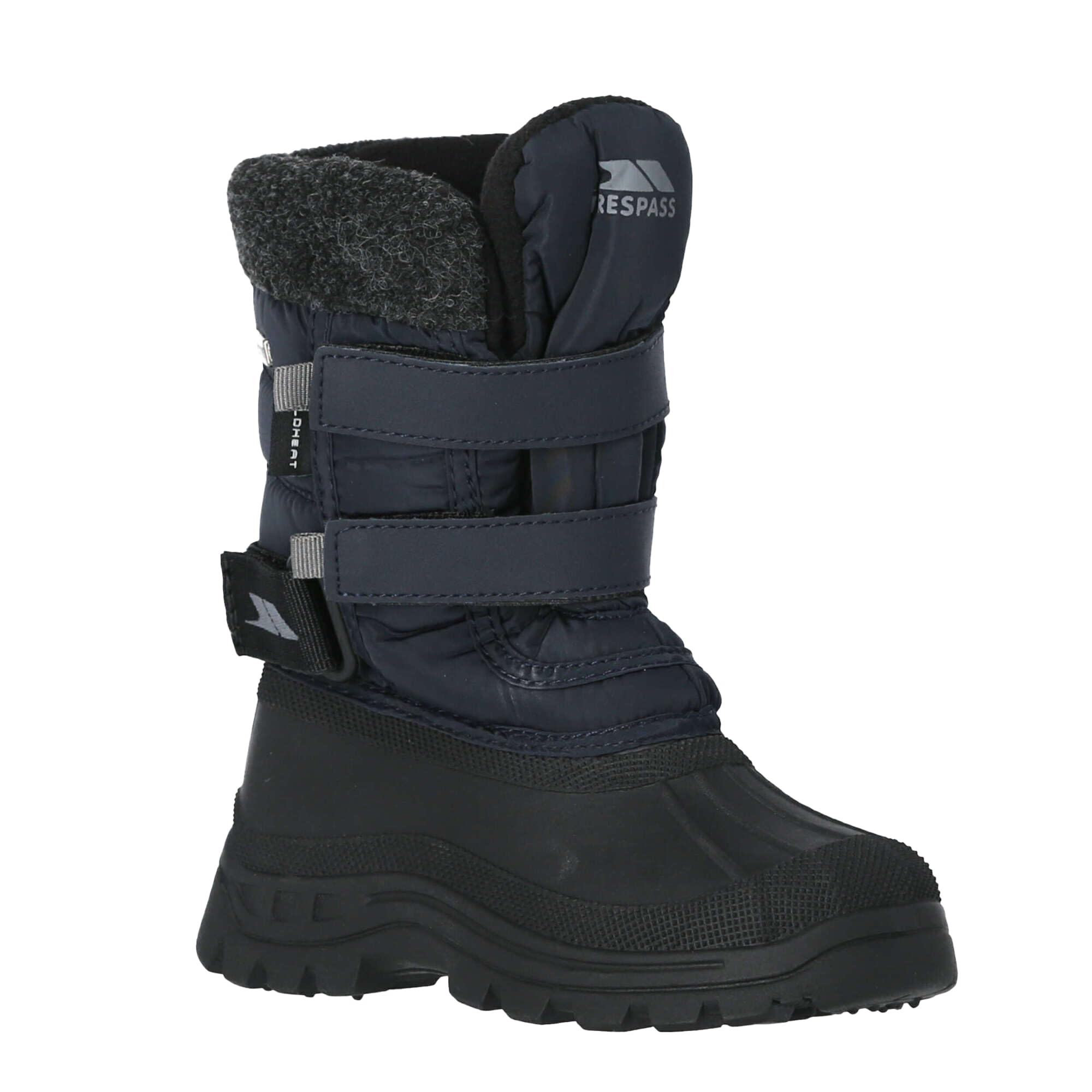 Trespass Boys Strachan II Waterproof Winter Snow Boots for Kids - Warm & Durable Cold Weather Footwear for Outdoor Play, Snow Hiking, and School Activities