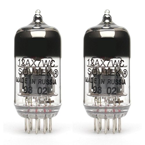 Sovtek 12AX7WC Vacuum Tube Pair - High Gain Preamp Tubes for Guitar Amps & Audio Equipment - Perfect for Tube Amplifiers, Studio Recording & Hi-Fi Systems