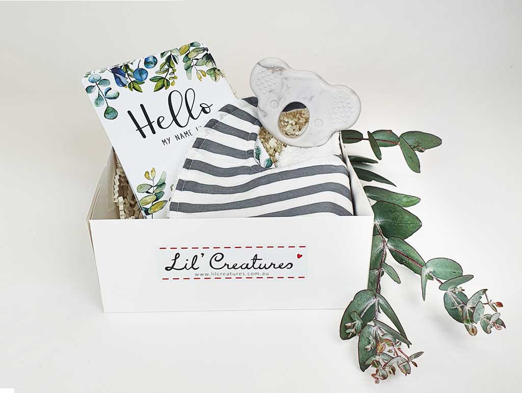 Eucalyptus Milestone Baby Shower Gift Set - Wooden Photo Cards & Keepsake Box for Newborn First Year Memories | Perfect for Monthly Photo Shoots, Baby Showers & Nursery Decor