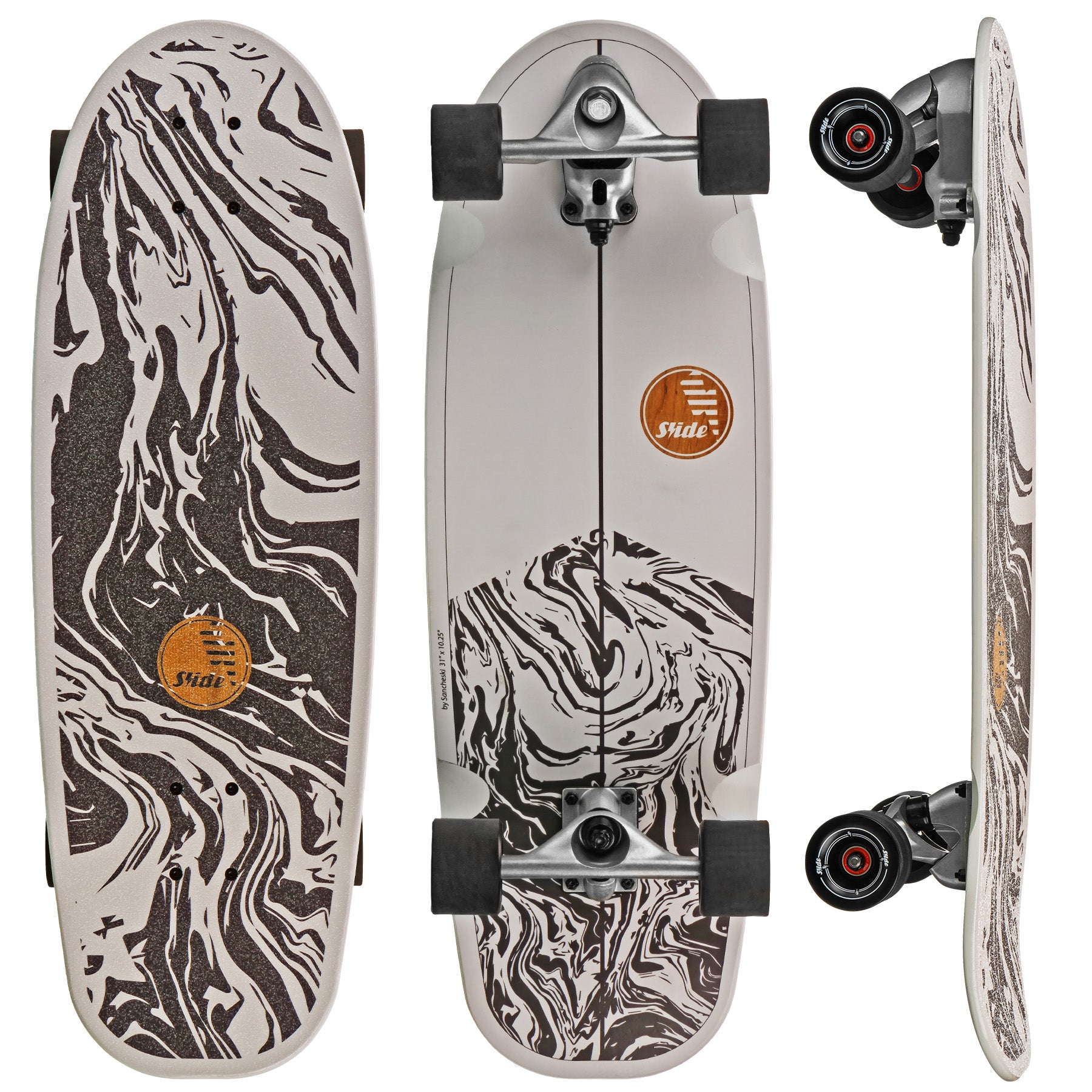 Best Slide Surfskate Street Surf Skateboard - Carving & Cruising Board for Urban Commuting & Fun Rides