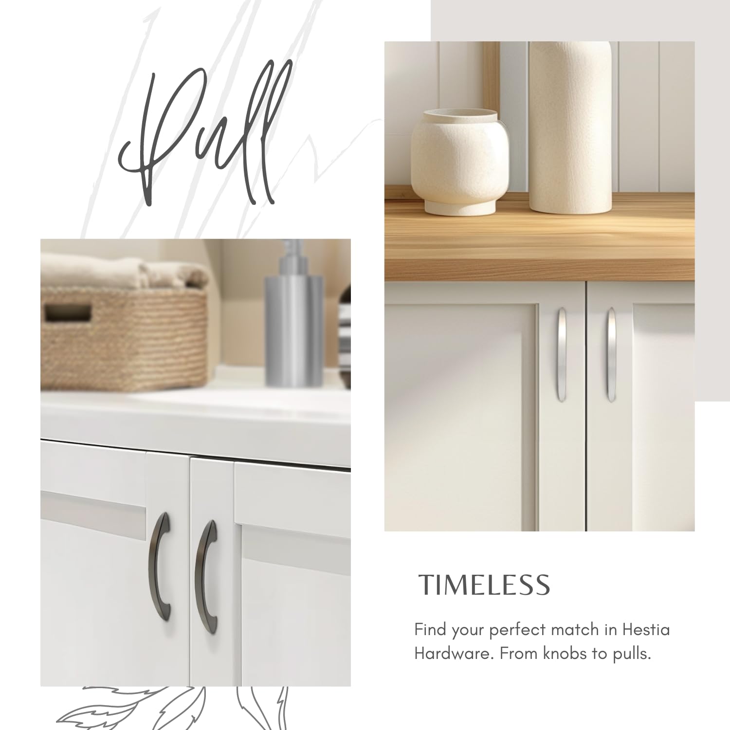 HESTIA HARDWARE 3 Inch Black Cabinet Handles - 1 Pack Matte Black Kitchen Cabinet Pulls for Drawers & Cupboards | Durable Kitchen Hardware for Modern & Farmhouse Style Cabinets (Z9.10.D)