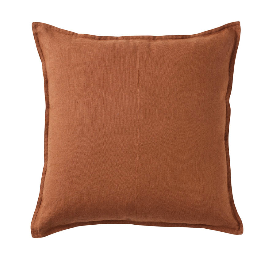 Como 60x60cm Filled Cushion Tobacco - Soft and Comfortable Square Pillow for Sofa, Bed, Floor Seating - Perfect for Living Room, Bedroom, Nursery Decor