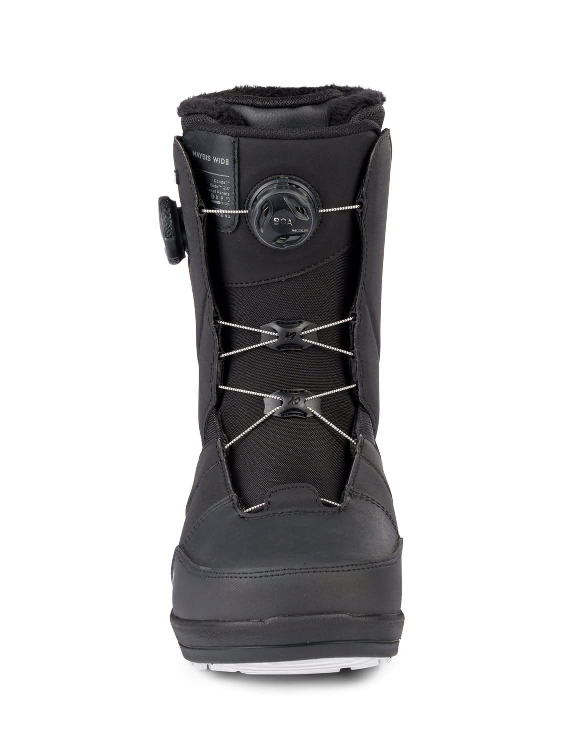 K2 Maysis Wide Men's Snowboard Boots - Black Size 13 (Wide) - Comfortable & Durable for All-Mountain Riding & Freestyle Snowboarding