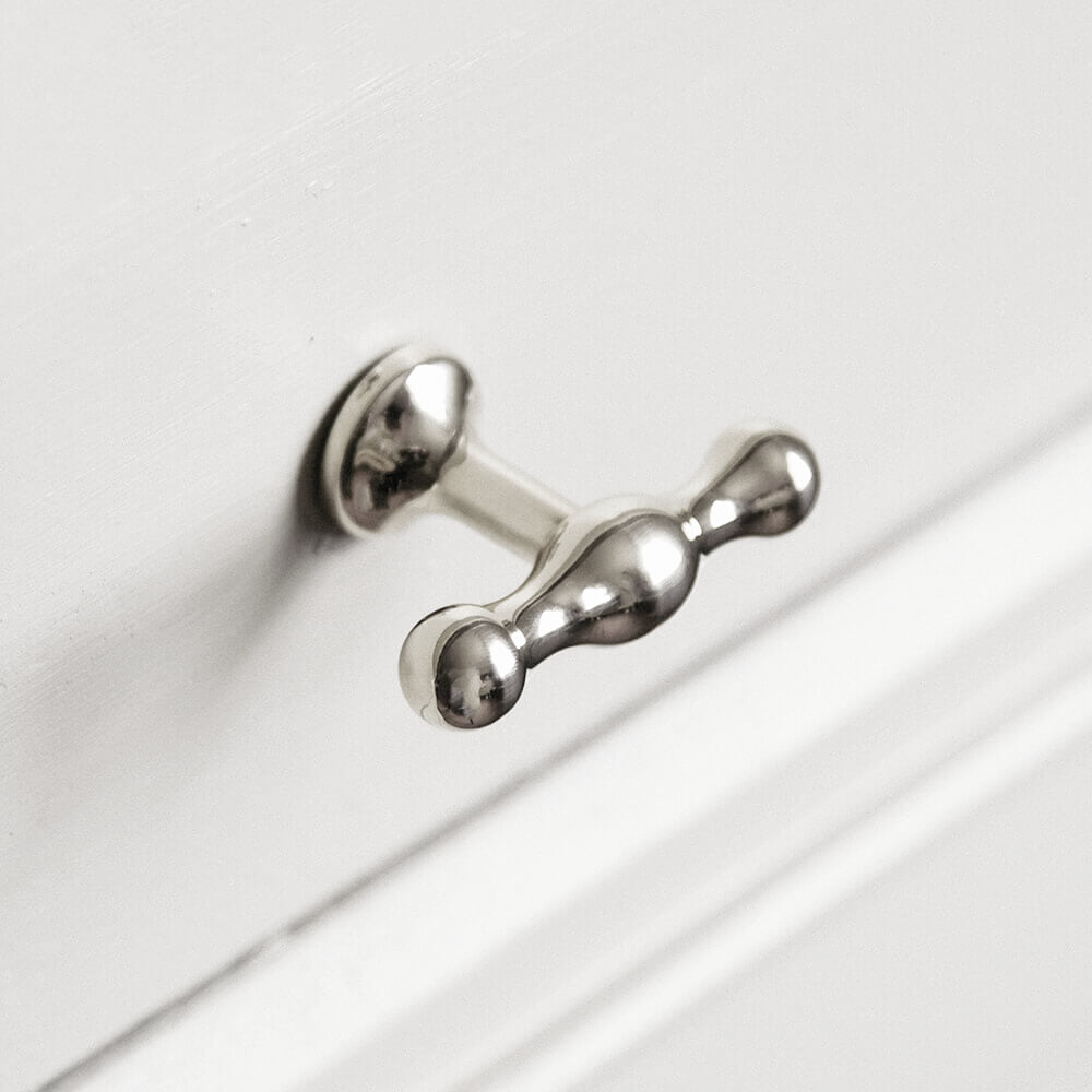 Polished Nickel Anchor T Bar Cabinet Knob - Elegant Hardware for Kitchen Cabinets, Dressers & Furniture - Perfect for Modern Home Decor & DIY Projects