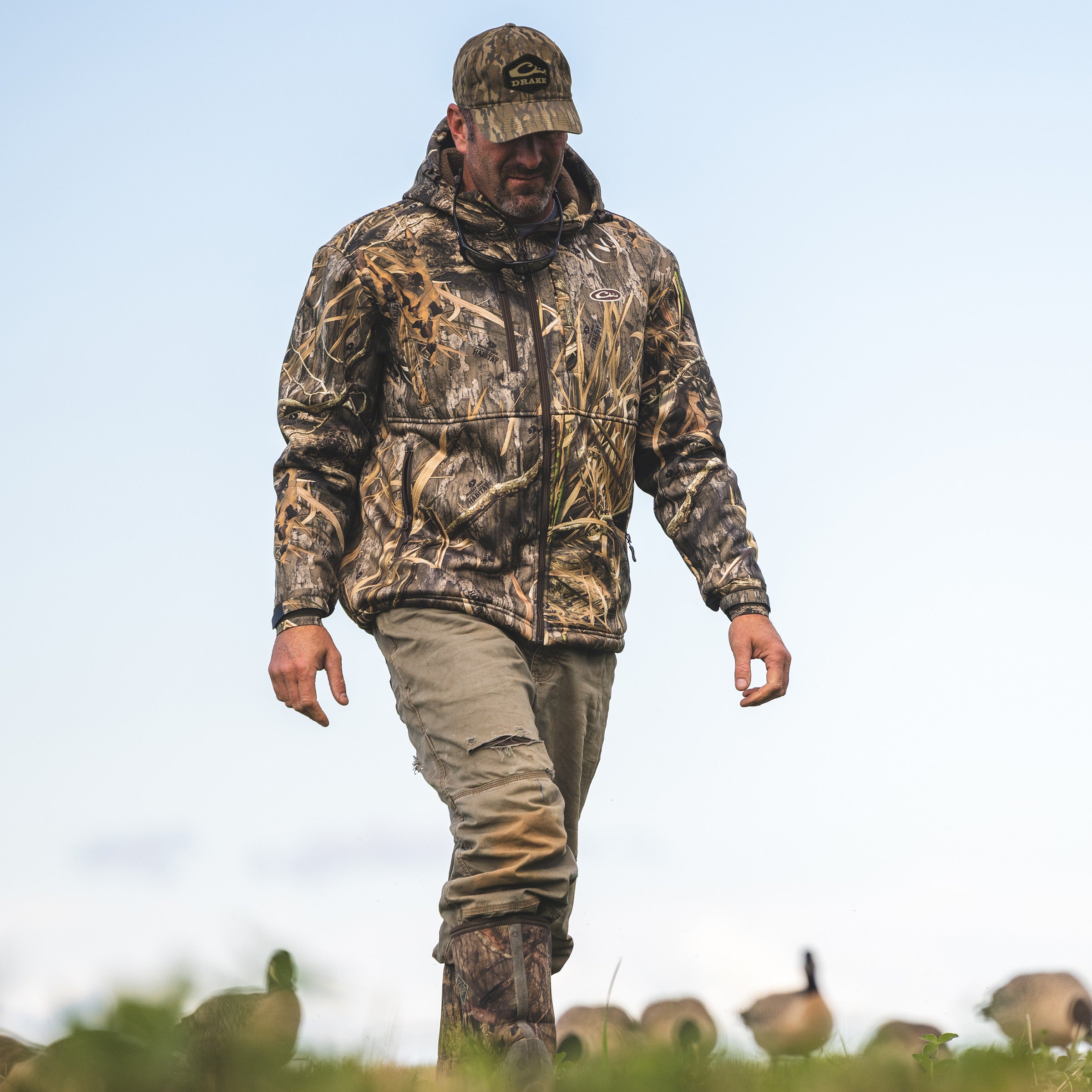 MST Hole Shot Hooded Windproof Eqwader Full Zip Jacket - Waterproof & Breathable Fishing Jacket for Men - Ideal for Outdoor Activities, Hiking, and Cold Weather Protection