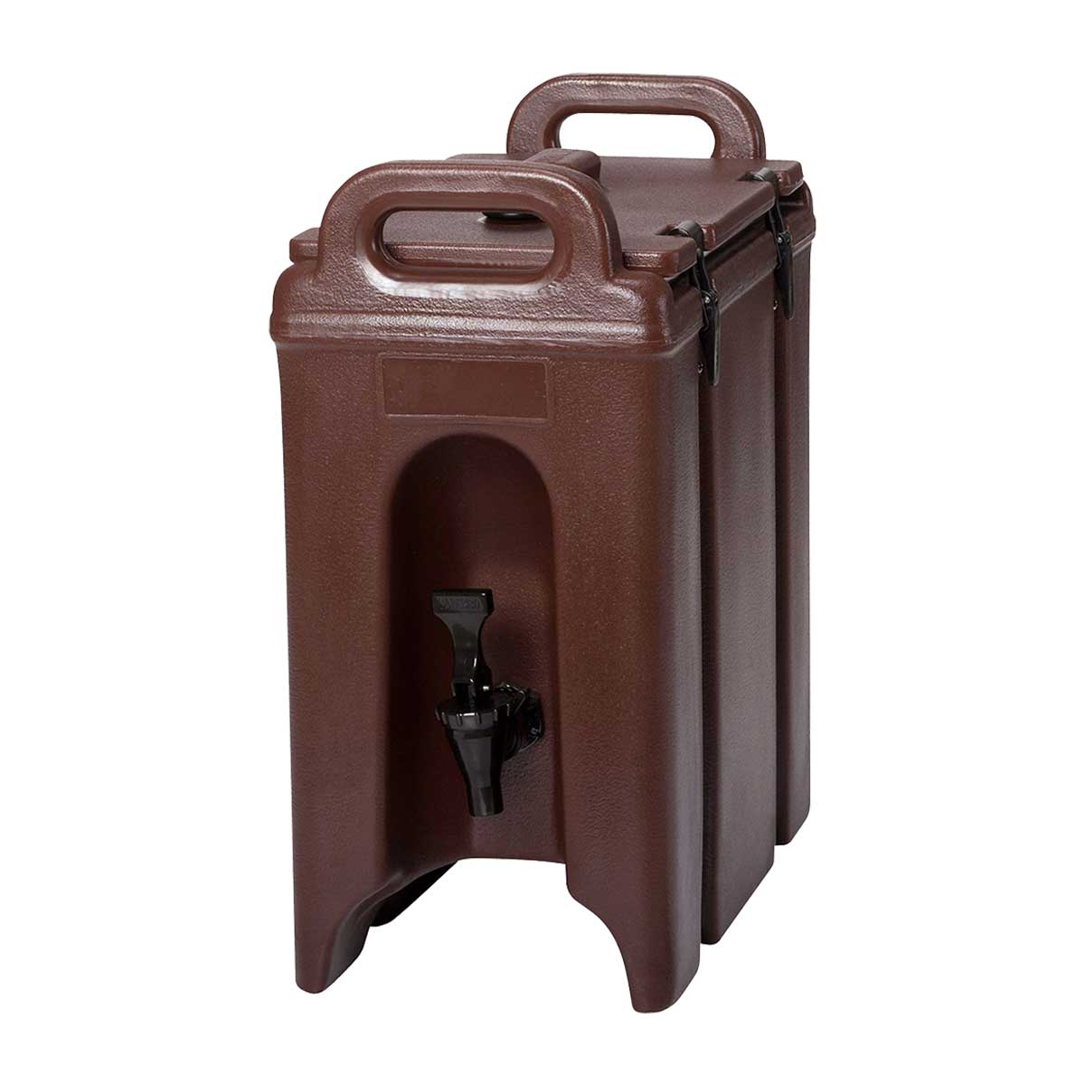 Cambro 250LCD131 2.5 Gallon Camtainer Insulated Beverage Dispenser - Dark Brown - Perfect for Parties, Catering & Outdoor Events - Keeps Drinks Cold for Hours