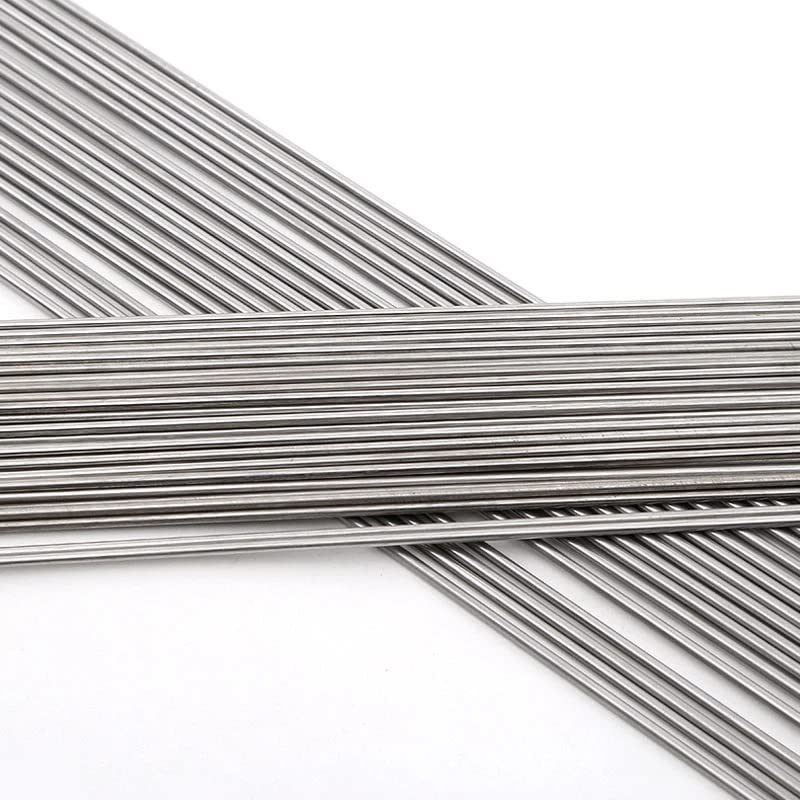 Premium 1.2mm Stainless Steel Spring Wire - Hardened Full Hard Straight Wire (400mm/15.7inch, 25pcs) for DIY Crafts, Jewelry Making & Mechanical Repairs