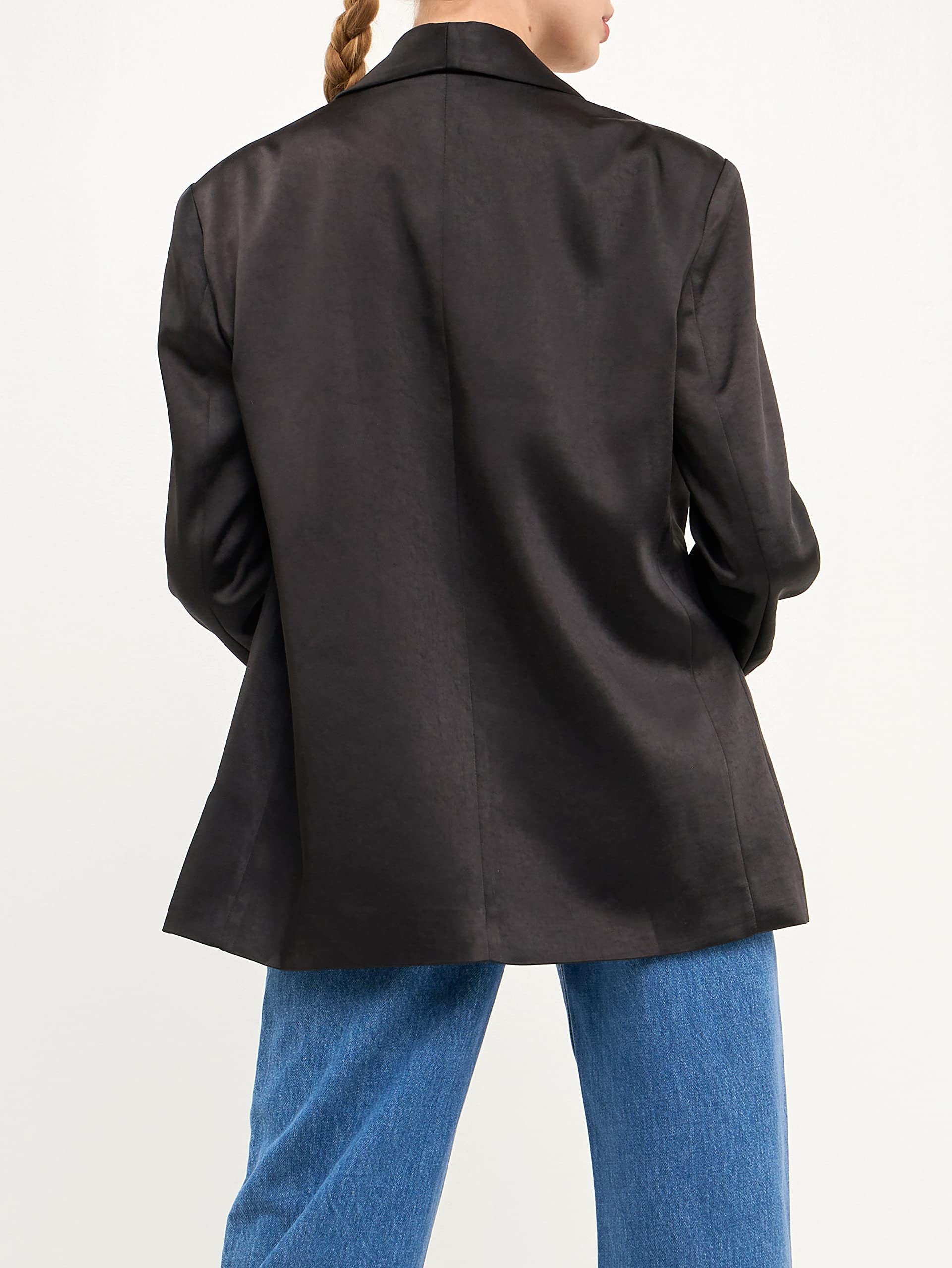 Endless Rose Women's Satin Blazer - Elegant Formal Jacket for Office, Wedding & Evening Events | Plus Size & Petite Options Available