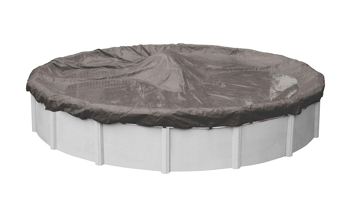 Robelle 5933-4 33-Foot Heavy Duty Magnesium Winter Pool Cover for Round Above Ground Swimming Pools | Durable Cold Weather Protection | Perfect for Winterizing and Protecting Your Pool from Snow, Ice & Debris