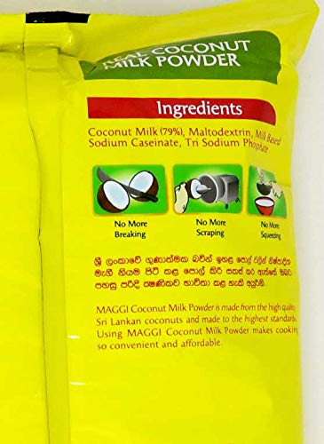 Maggi Coconut Milk Powder 1kg (2.2Lb) - Premium Instant Coconut Powder for Cooking, Baking & Beverages | Vegan, Gluten-Free | Perfect for Curries, Desserts, Smoothies & Coffee Creamer