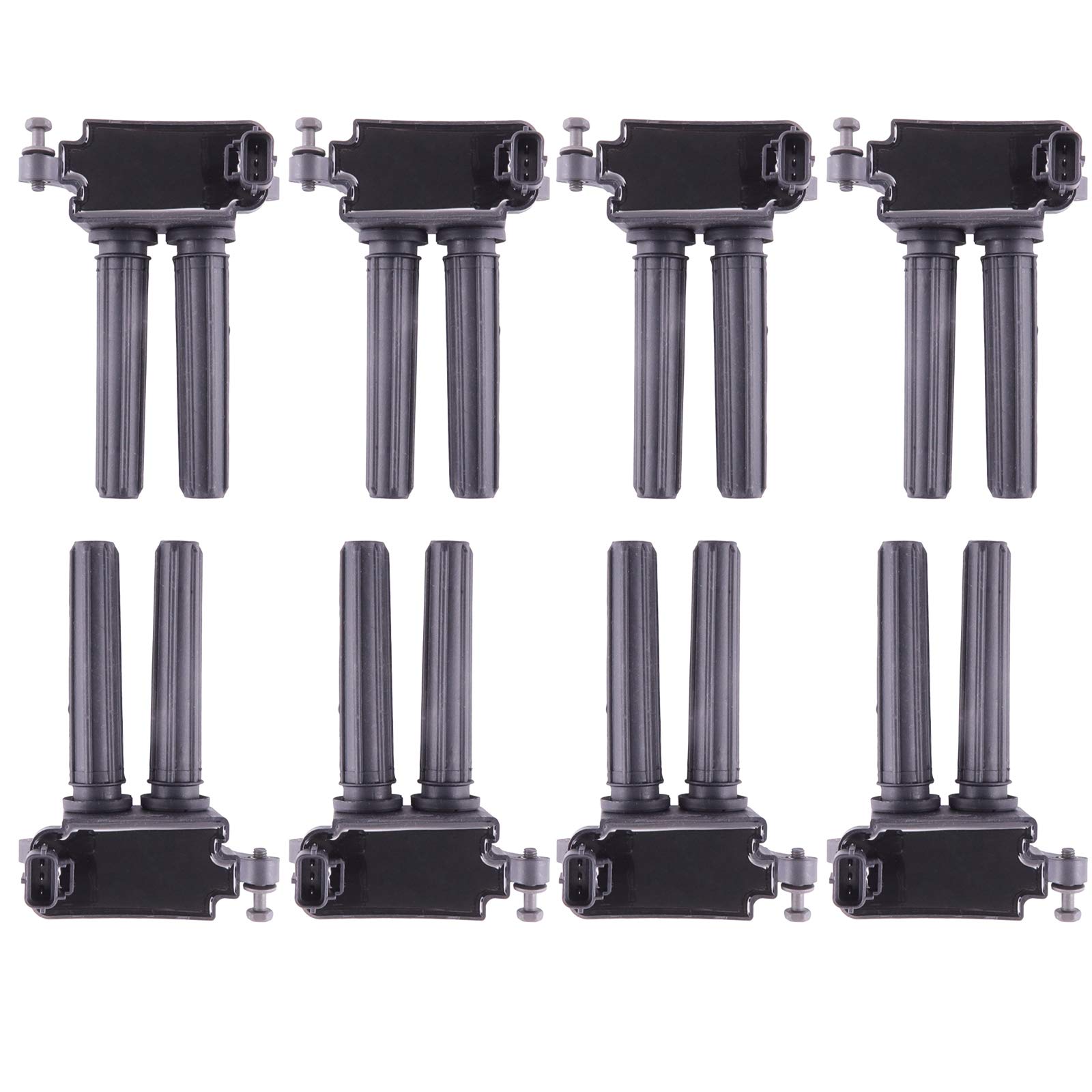 8 Pack Ignition Coil Set Compatible with Chrysler Dodge Ram Jeep 300 Aspen Challenger Durango Magnum Charger Commander Grand Cherokee 2006-2019 5.7L 6.1L 6.4L HEMI Engines - Replacement for UF504 C1526 - Perfect for Engine Performance & Tune Up