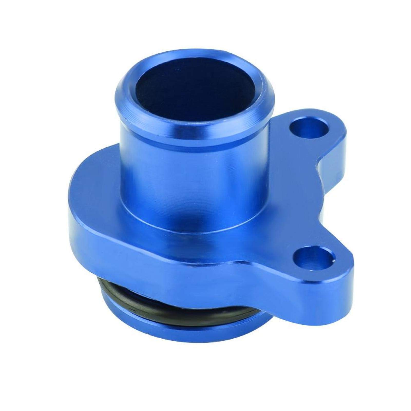 Heavy Duty Aluminum Alloy High Temperature Resistant Water Hose Fitting - 4.8cm Circle Diameter for Car Cooling System (Blue) - Perfect for Automotive Repair, Radiator Maintenance & Engine Cooling Applications