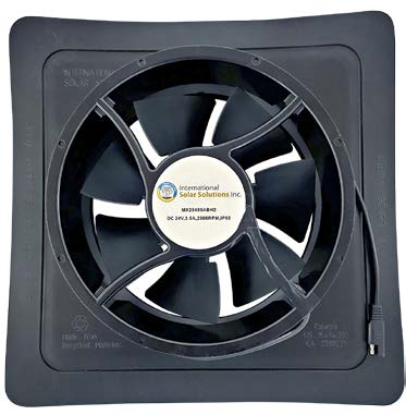 iSolar 80W110 FLEX Modular Solar Attic Fan - High Efficiency Solar Powered Ventilation System for Home Roof Cooling & Energy Savings | Perfect for Residential & Commercial Buildings
