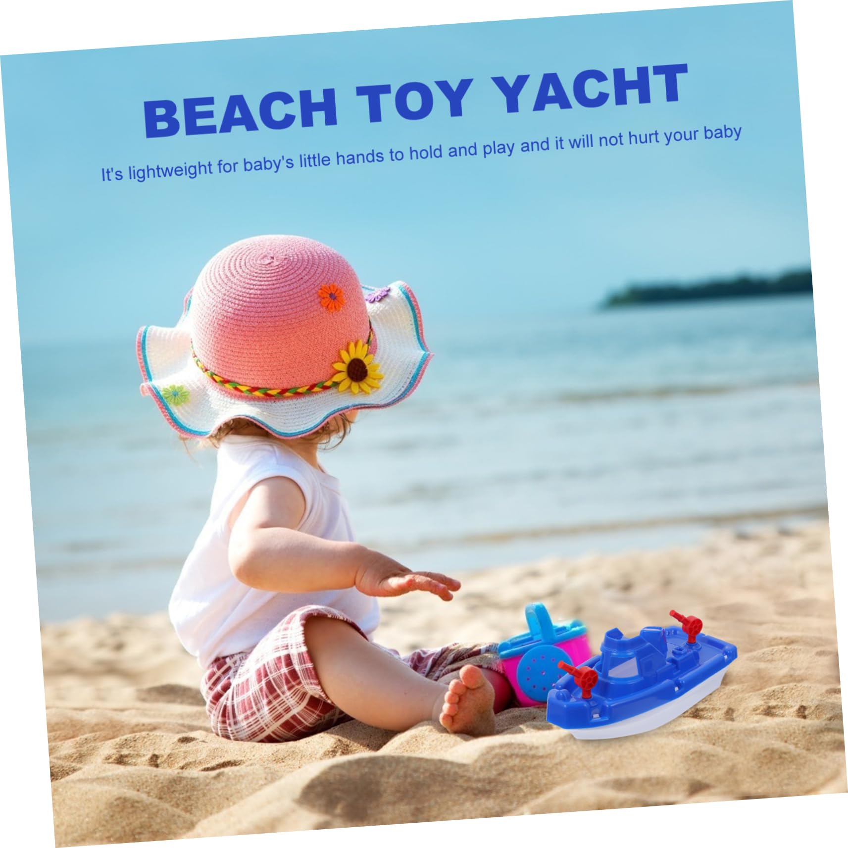 UPKOCH 2 Pack Blue Speedboat Bath Toys for Kids - Floating Sailing Boat Bathtub & Beach Play Set - Durable Plastic Water Toys for Toddlers & Girls (Perfect for Pool, Bathtime & Outdoor Water Play)
