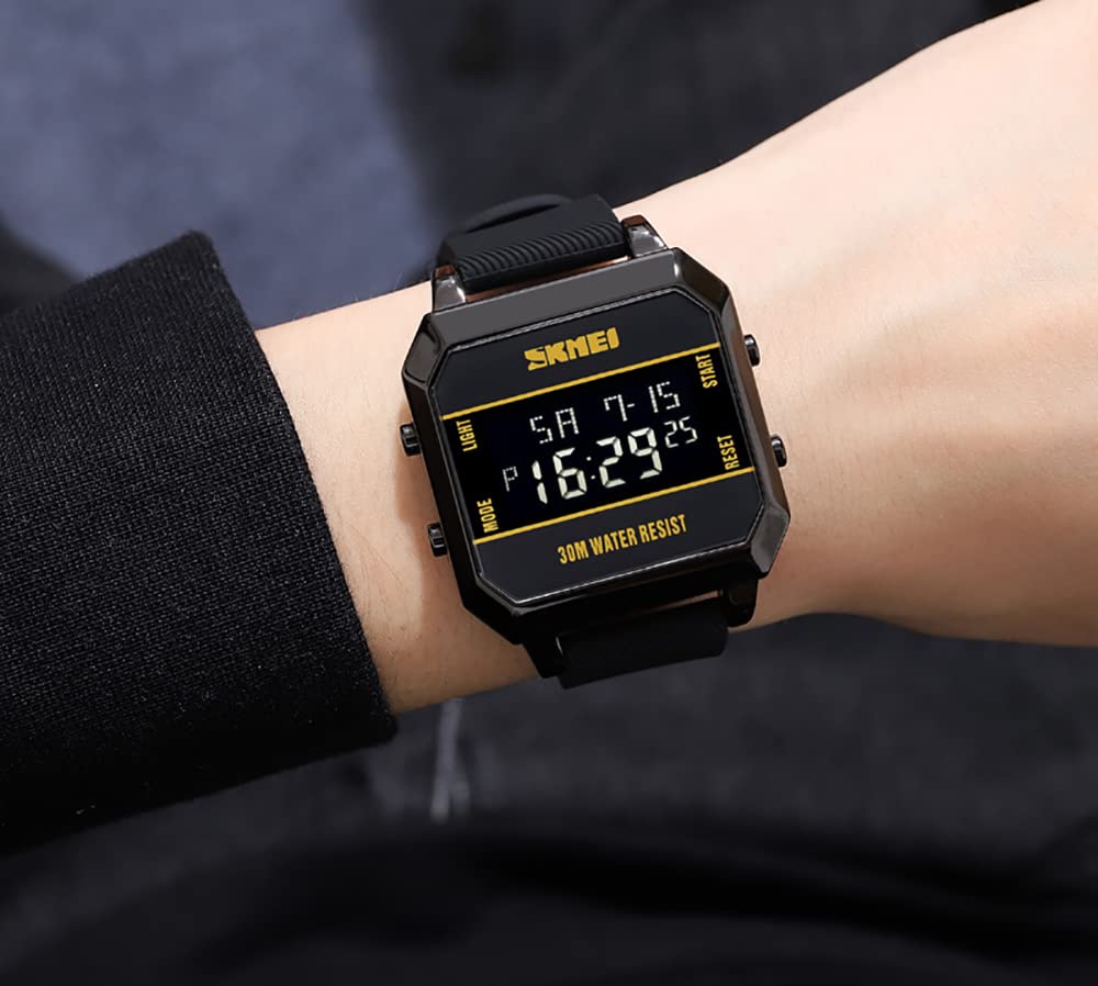 MASTOP Digital Sports Watch for Men & Women - Large Easy-to-Read Numbers, Waterproof Stopwatch with Countdown Timer | Perfect for Running, Swimming, Gym Workouts & Outdoor Activities