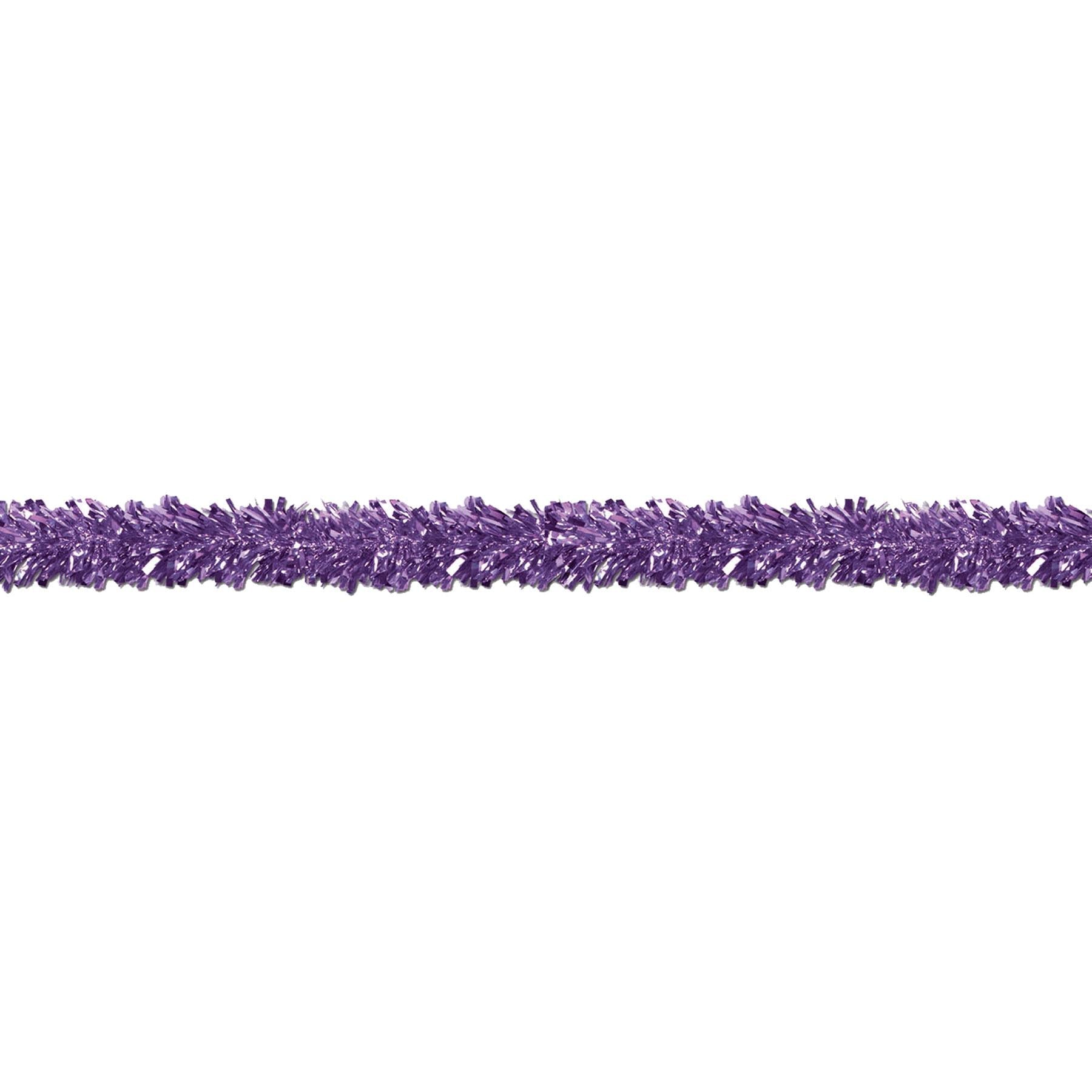 12 Pack Beistle 6-Ply Metallic Party Festooning Garland - Purple | Premium Holiday & Christmas Decorations for Home, Party, Wedding, and Birthday Celebrations