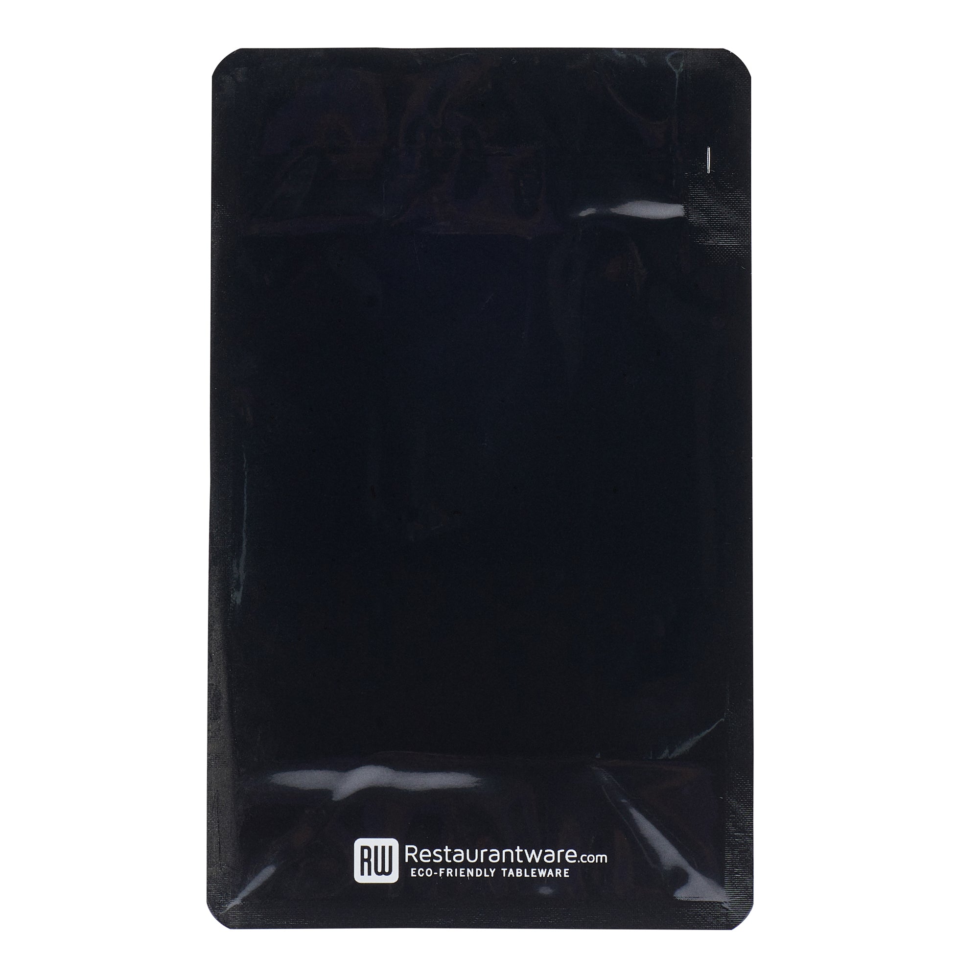 Black Plastic Medium Snack Bags - Double Seal, Rip Lock, Heat Sealable (8x5x3.25 Inches) - 100 Count Box | Perfect for Food Storage, Meal Prep & Travel Snacks