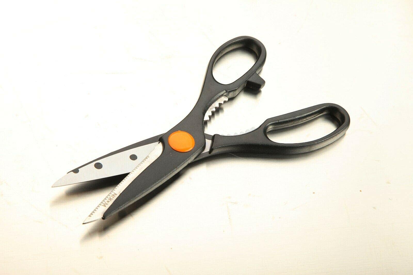 TOOLSTEK Professional Kitchen Scissors - Ultra Sharp Stainless Steel Shears for Cutting Chicken, Fish, Meat, Vegetables, Herbs & BBQ Bones - Heavy Duty Multi-Purpose Cooking Shears - Perfect for Meal Prep, Butchering & Food Preparation