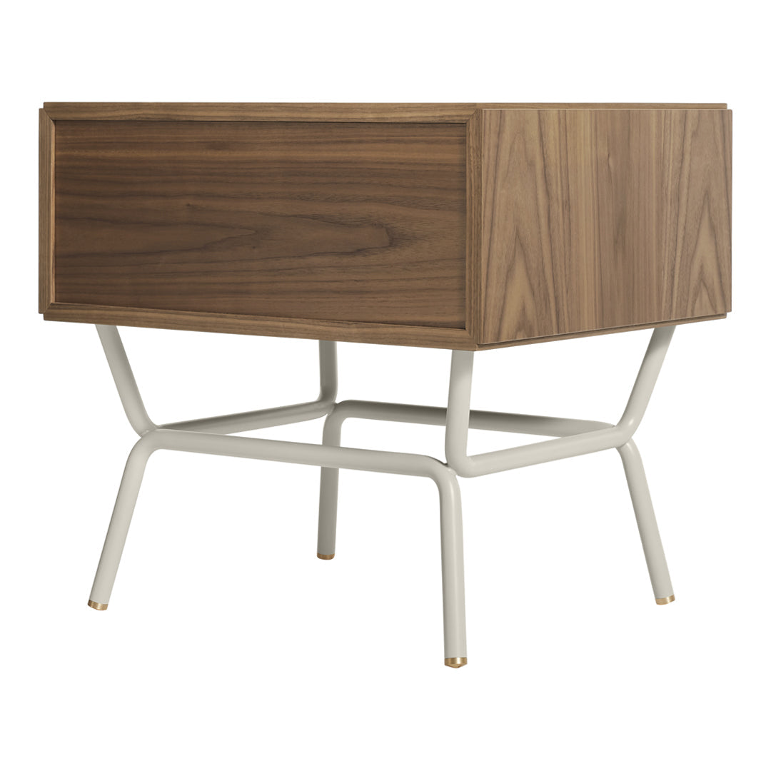 Modern Blu Dot Dang Nightstand - Minimalist Bedside Table with Storage Shelf | Perfect for Small Spaces, Bedrooms & Apartments