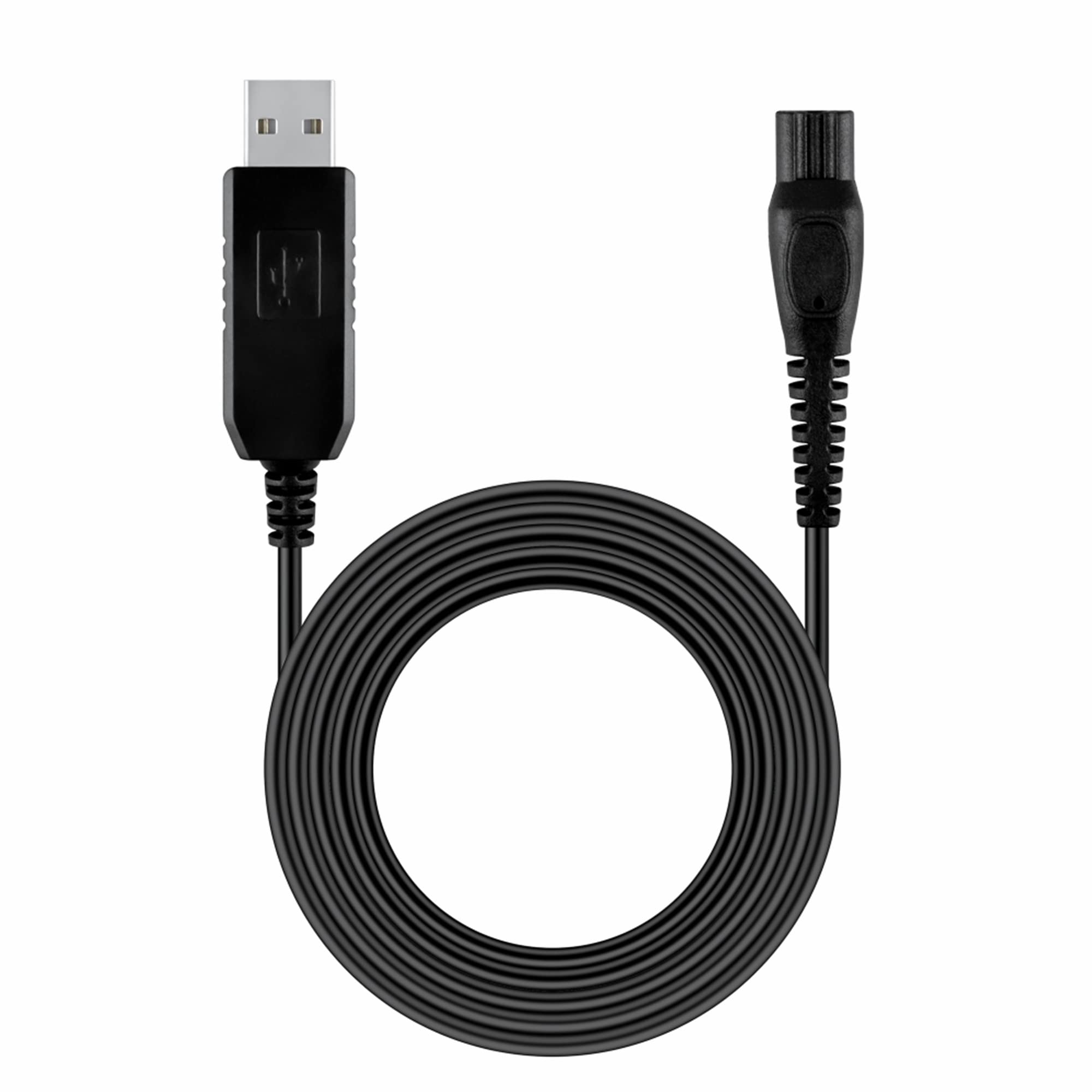 CJP-Geek 15V USB Charger Cord Replacement for Philips Norelco Shaver 6900/6000/S6810 Series - Fast Charging Power Adapter for Electric Razors at Home & Travel