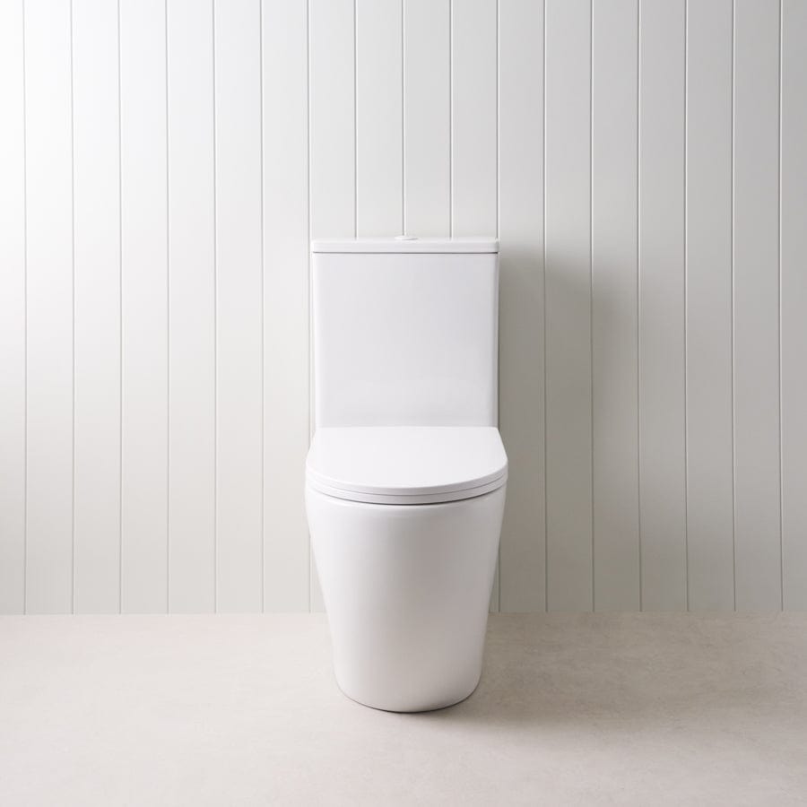 Modern Curved Back Wall-Mounted Toilet Suite - Space-Saving Design for Small Bathrooms & Contemporary Homes | Perfect for Apartments, Powder Rooms & Luxury Bathroom Renovations